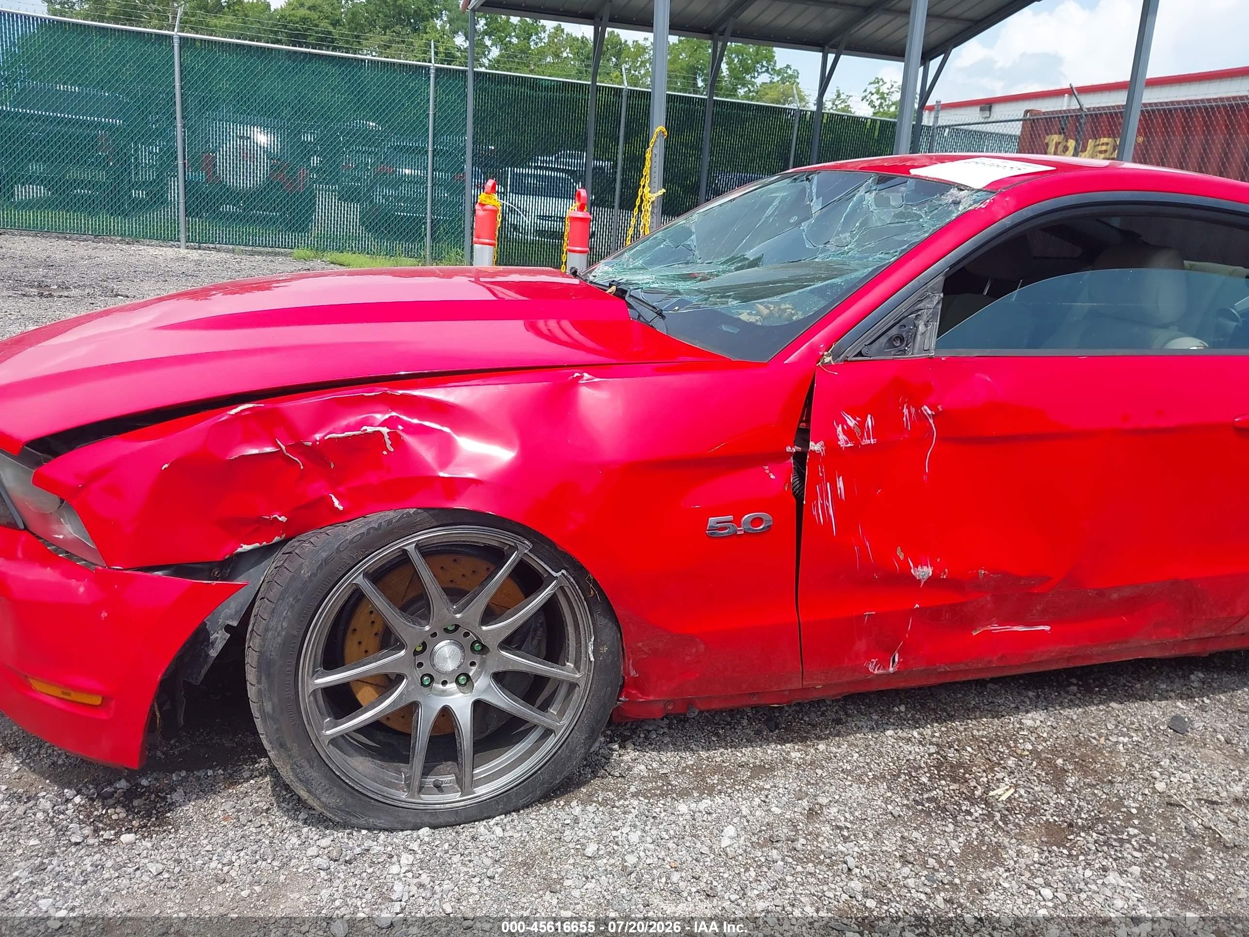 2012 Ford Mustang Gt Red vin: 1ZVBP8CF0C5240530