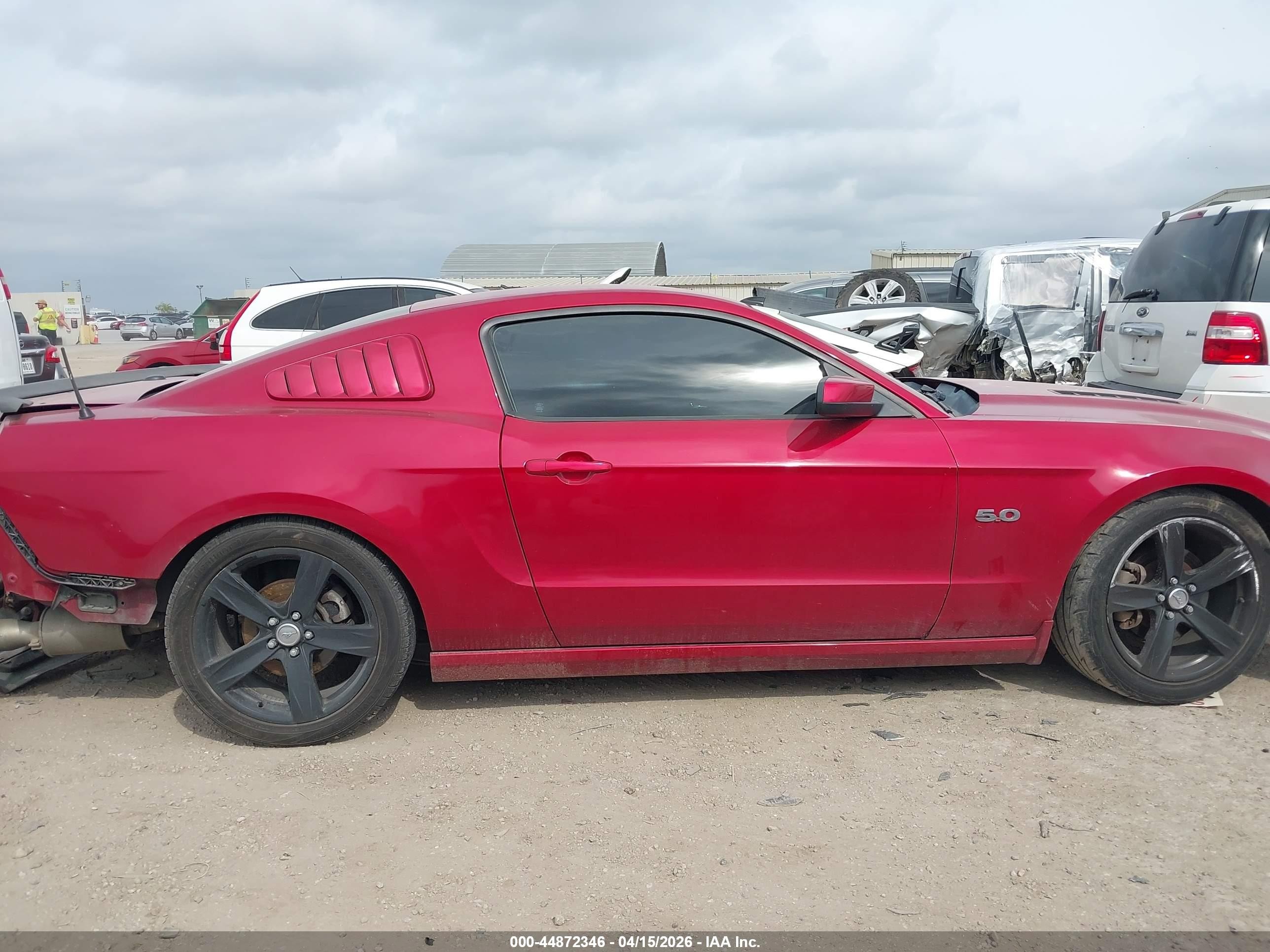 2013 Ford Mustang Gt Premium Red vin: 1ZVBP8CF0D5231926