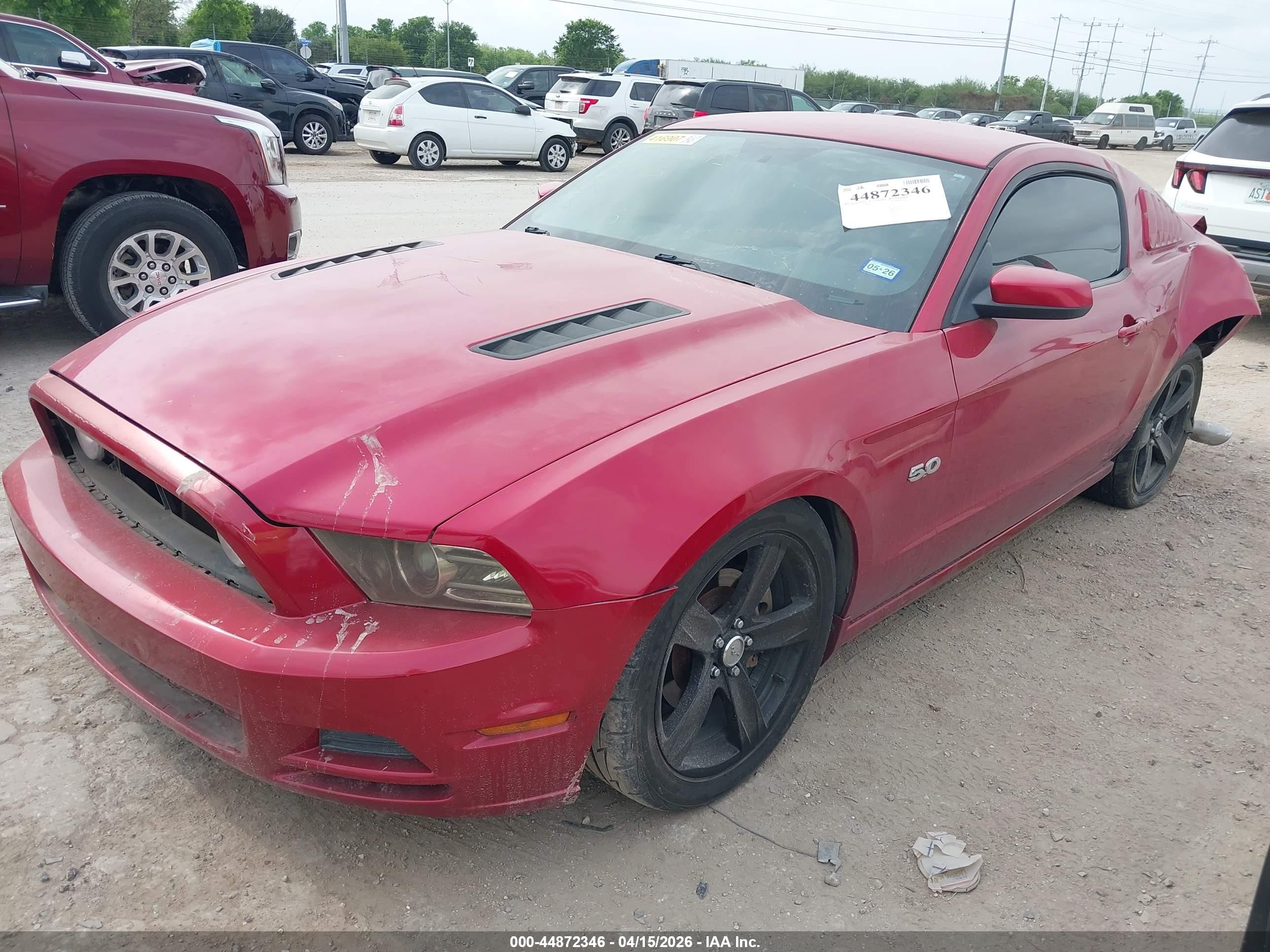 2013 Ford Mustang Gt Premium Red vin: 1ZVBP8CF0D5231926