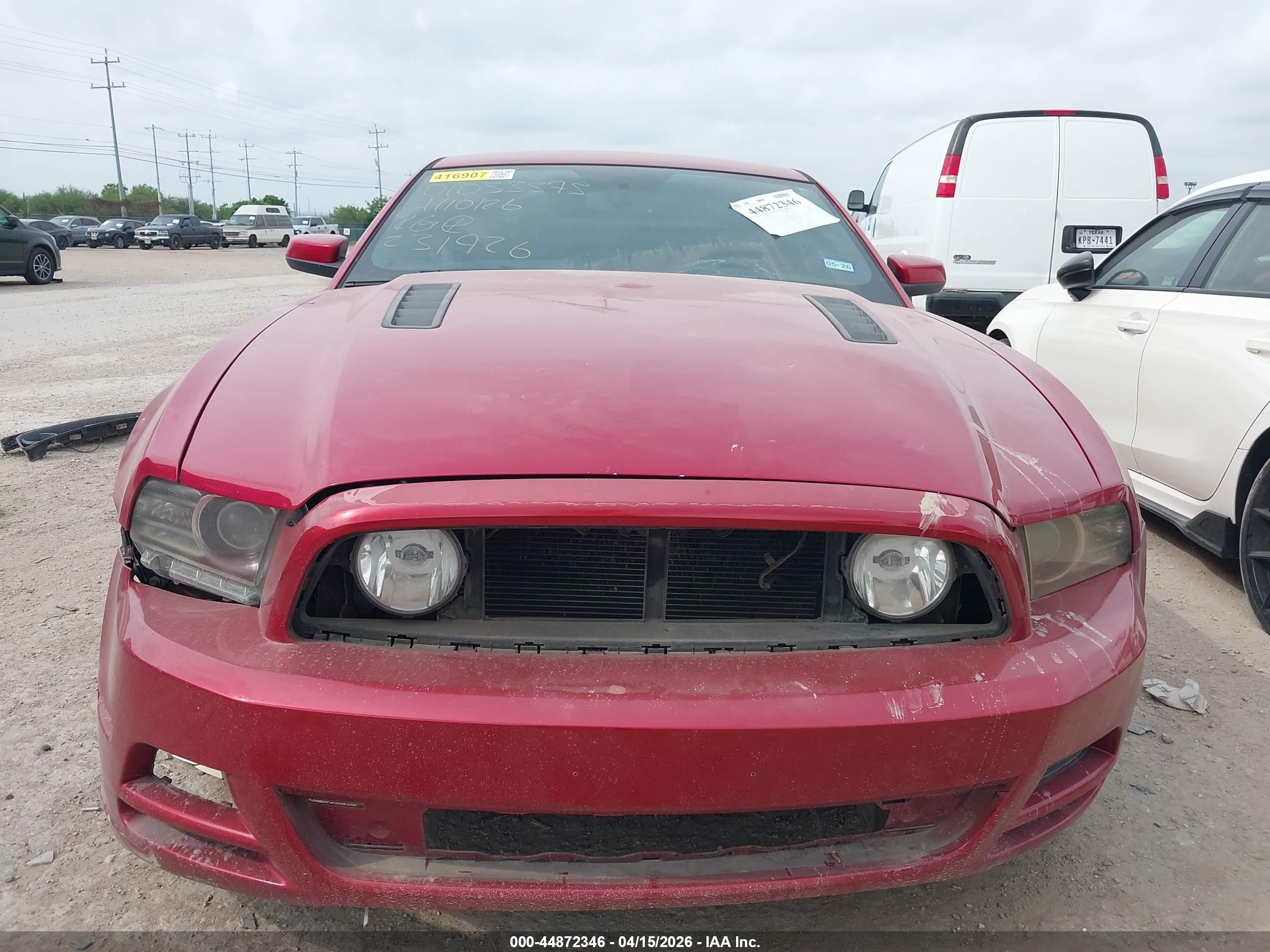 2013 Ford Mustang Gt Premium Red vin: 1ZVBP8CF0D5231926