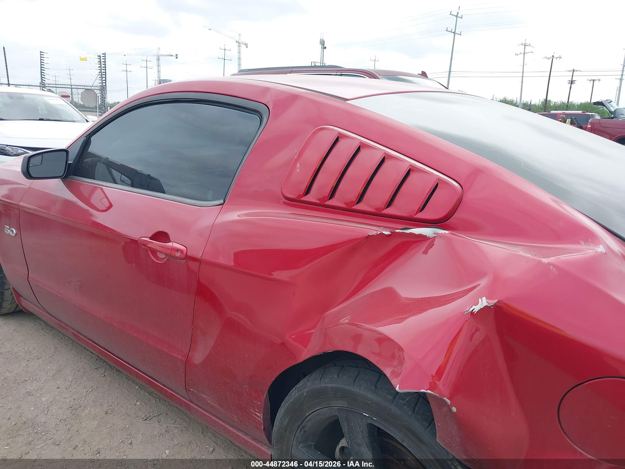 2013 Ford Mustang Gt Premium Red vin: 1ZVBP8CF0D5231926