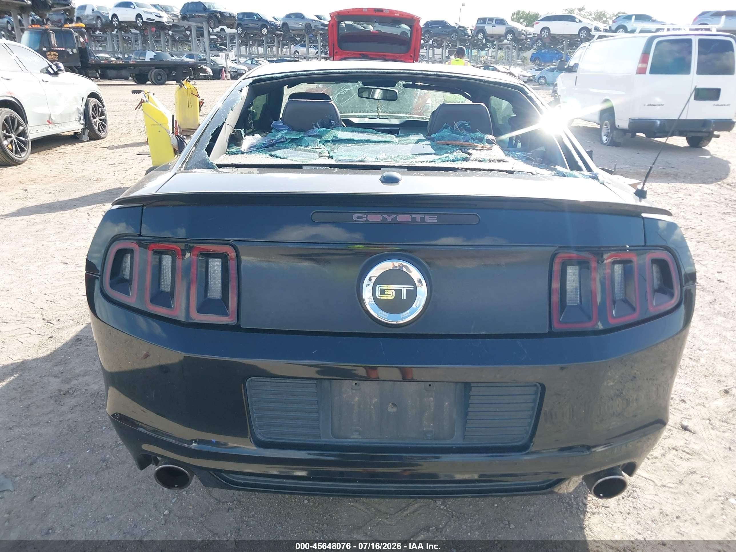 2013 Ford Mustang Gt Premium Black vin: 1ZVBP8CF0D5266031