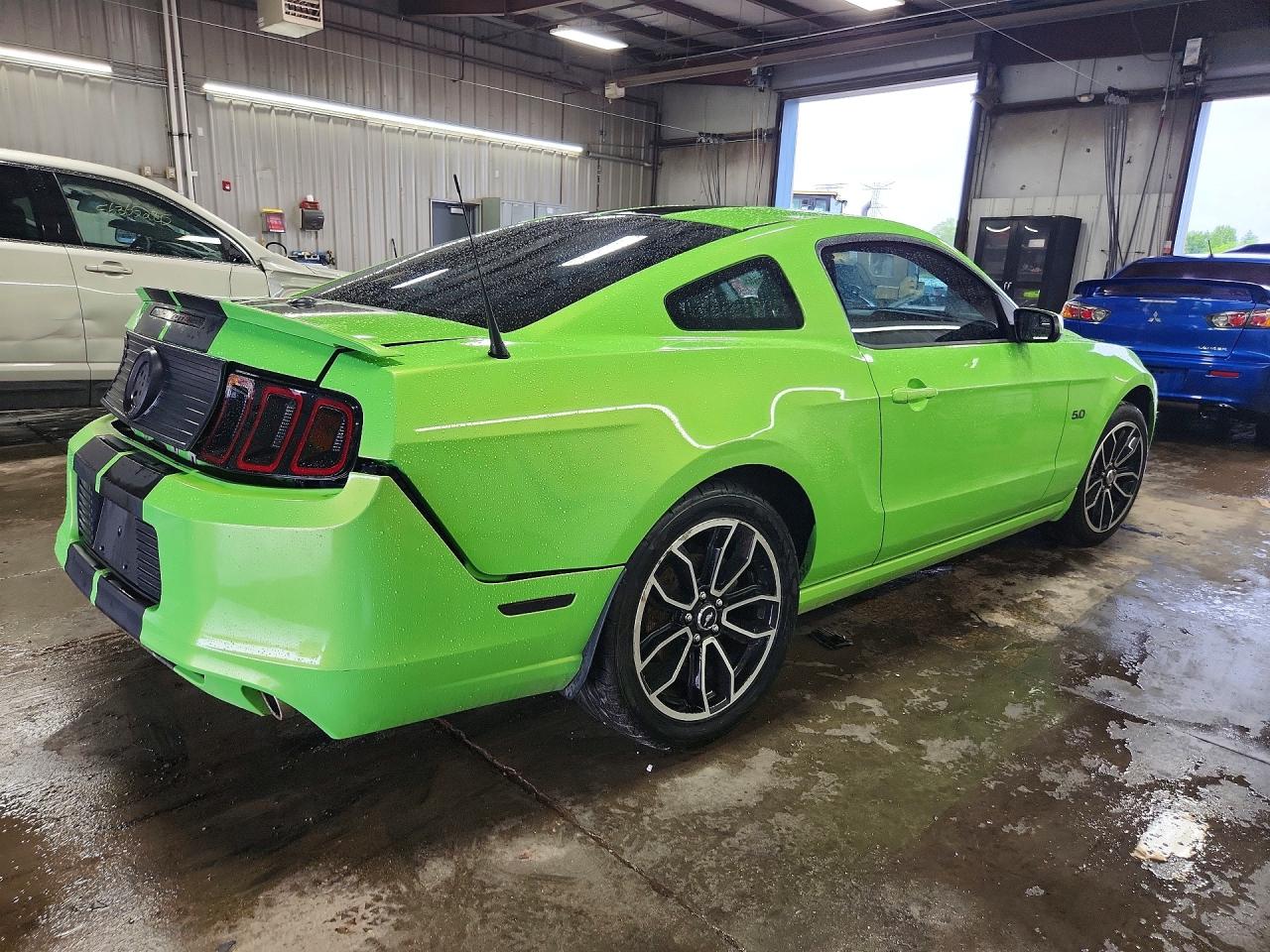 2014 Ford Mustang Gt Green vin: 1ZVBP8CF0E5203741