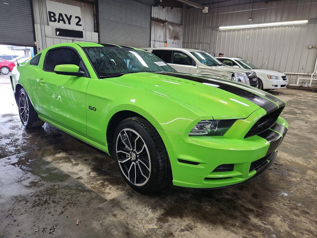 2014 Ford Mustang Gt Green vin: 1ZVBP8CF0E5203741