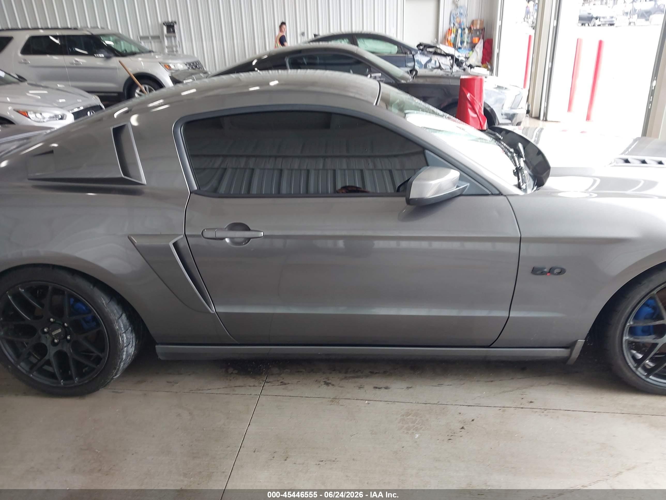 2014 Ford Mustang Gt/gt Premium Gray vin: 1ZVBP8CF0E5240997