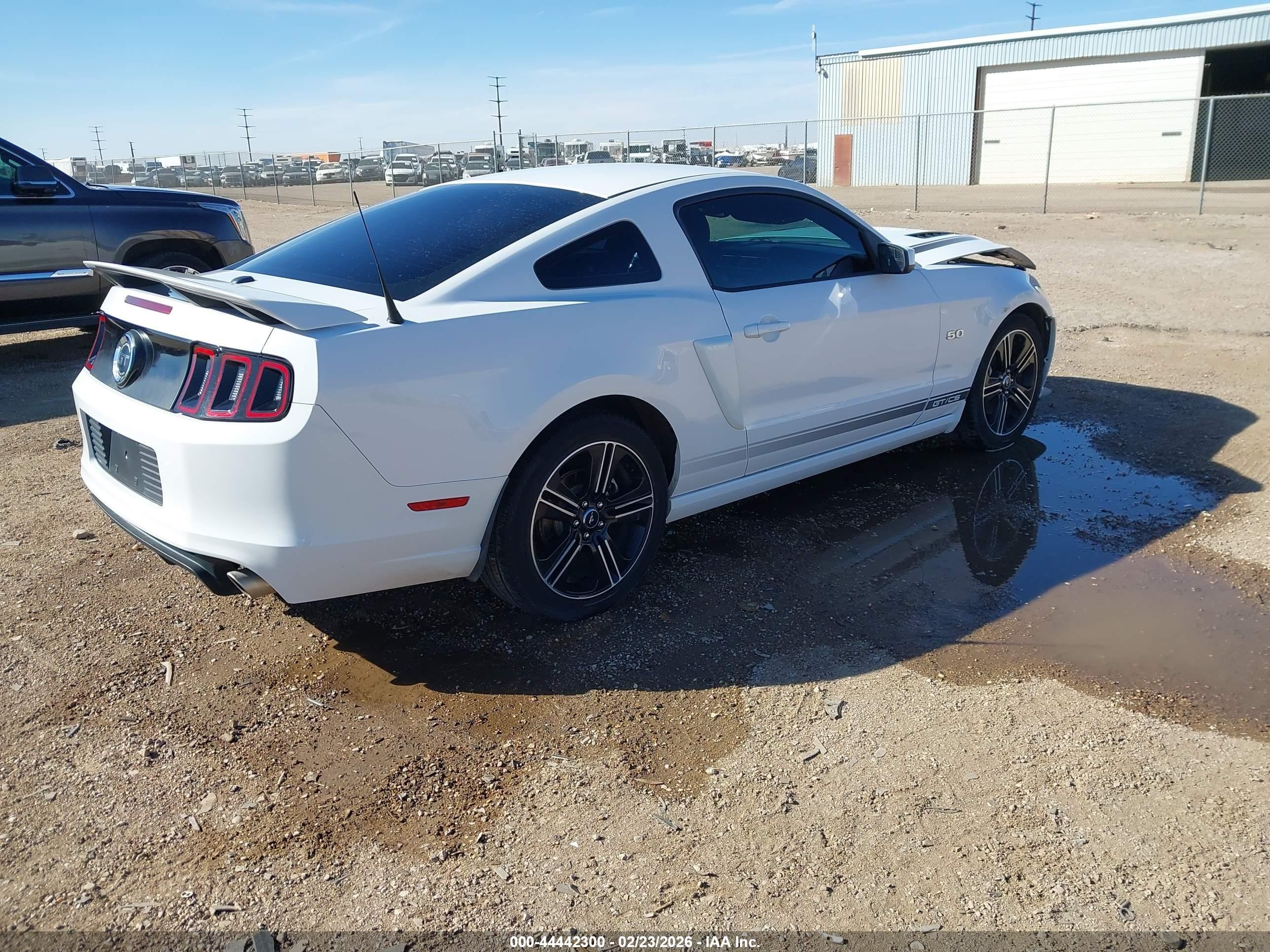 2014 Ford Mustang Gt Premium White vin: 1ZVBP8CF0E5249778
