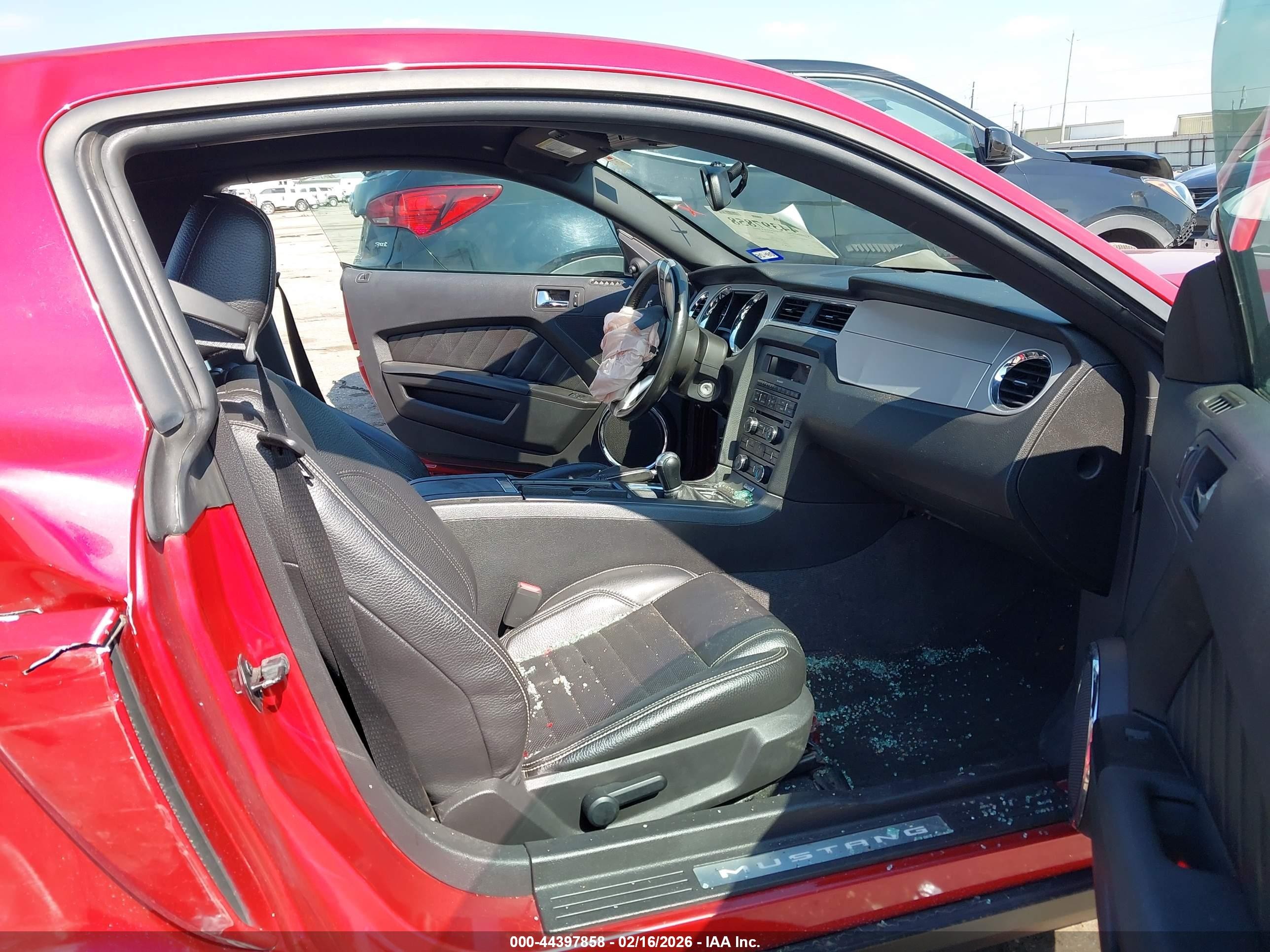 2012 Ford Mustang Gt Premium Red vin: 1ZVBP8CF1C5206208