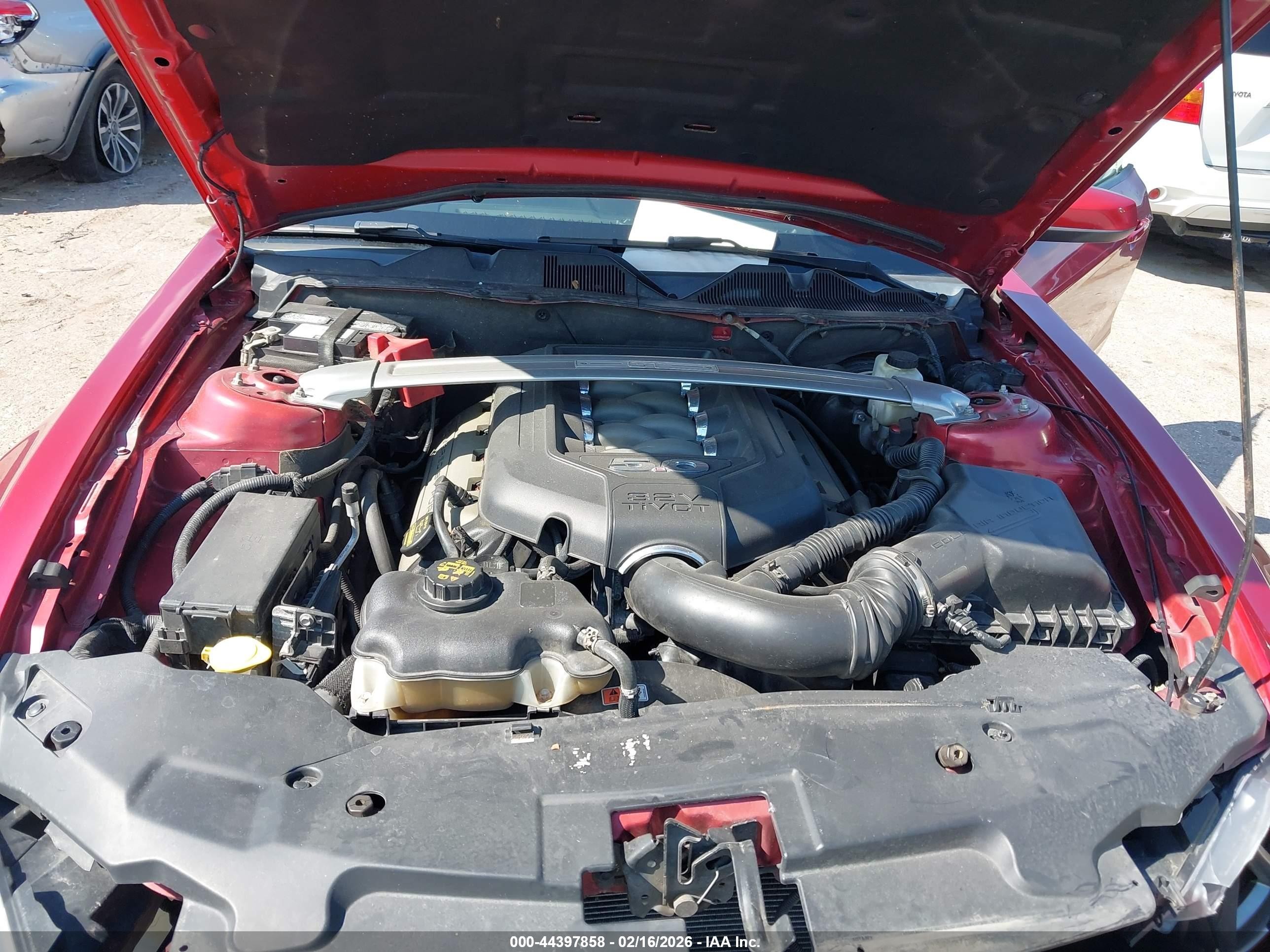 2012 Ford Mustang Gt Premium Red vin: 1ZVBP8CF1C5206208