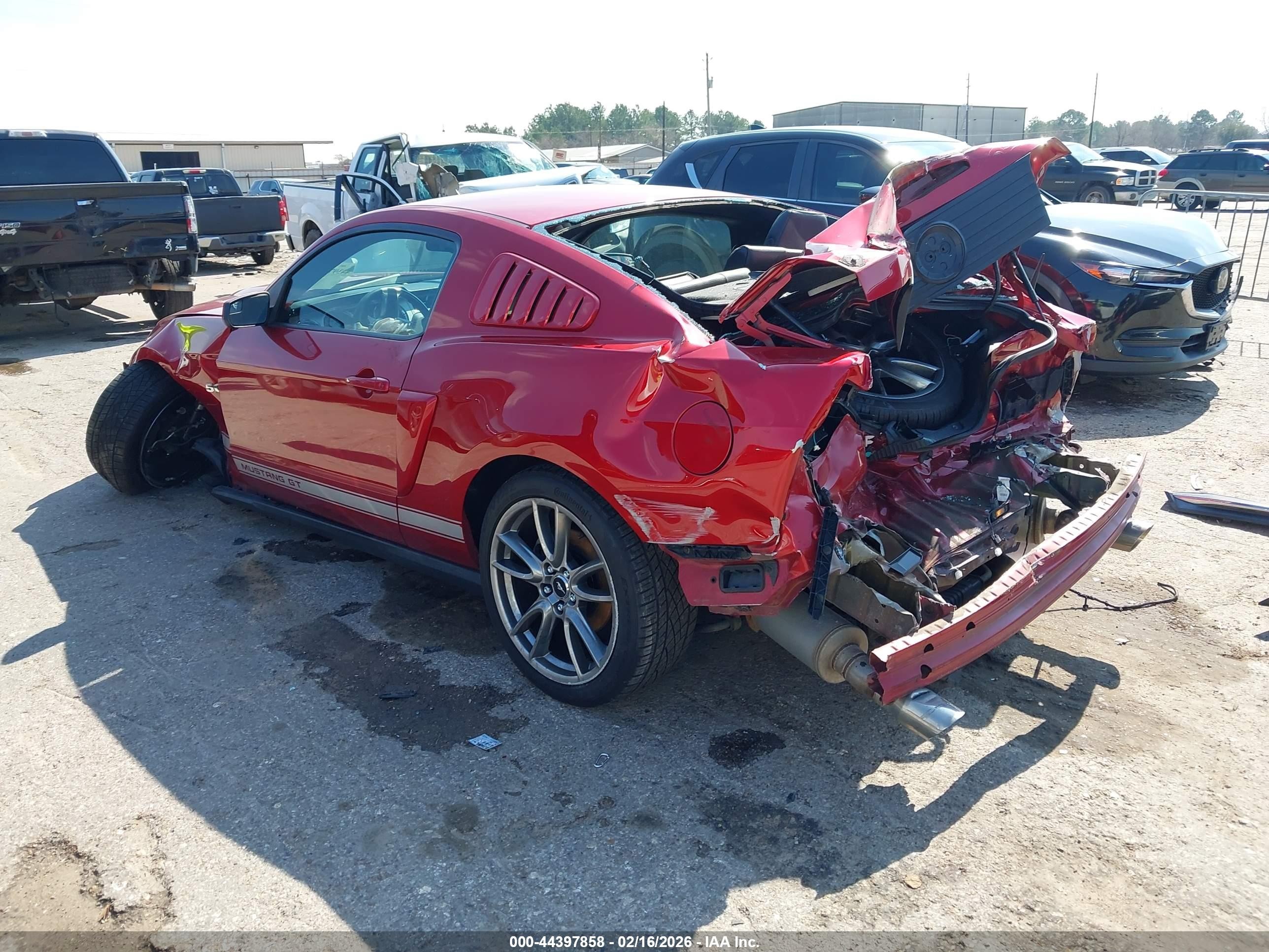 2012 Ford Mustang Gt Premium Red vin: 1ZVBP8CF1C5206208