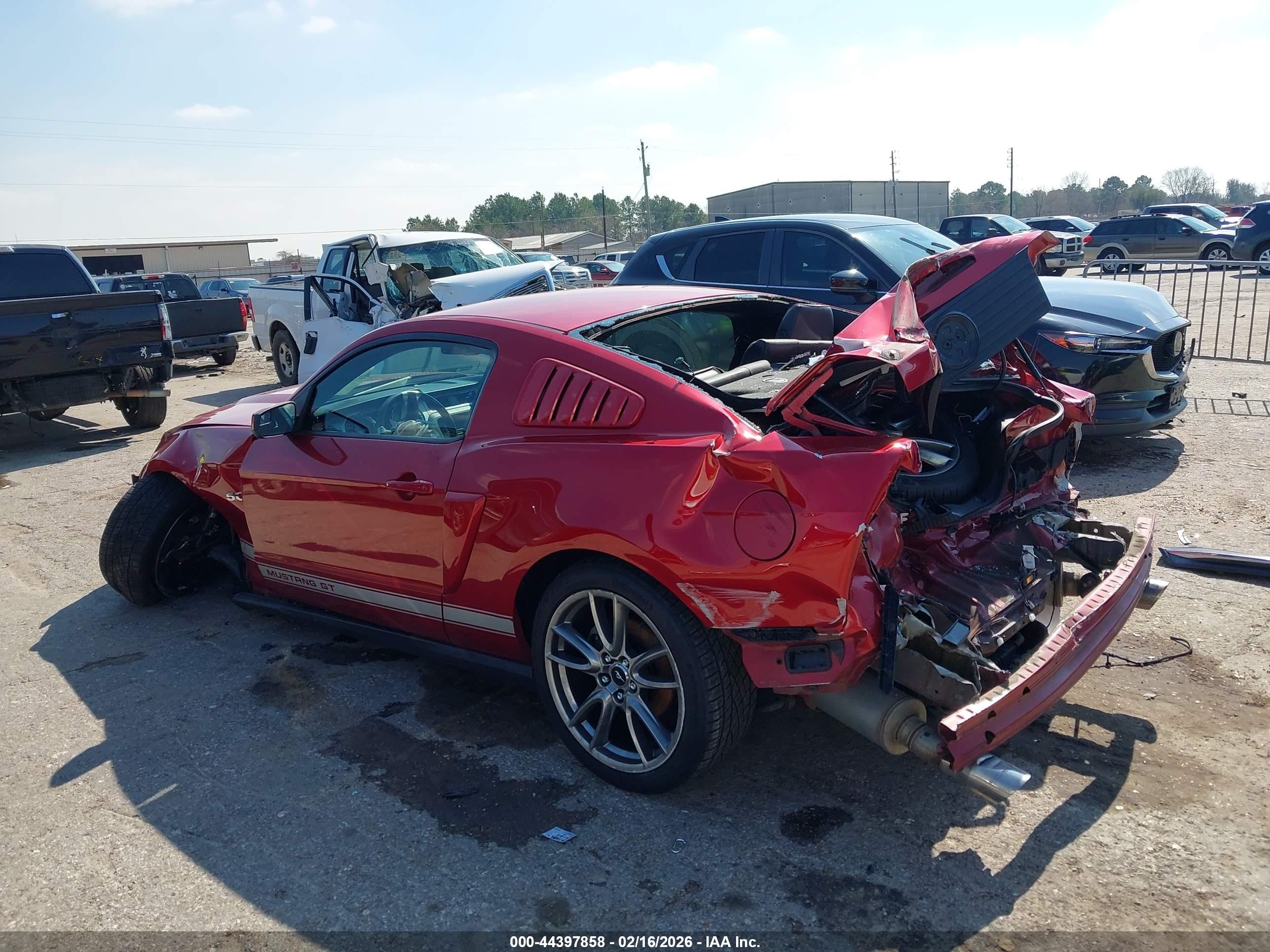 2012 Ford Mustang Gt Premium Red vin: 1ZVBP8CF1C5206208