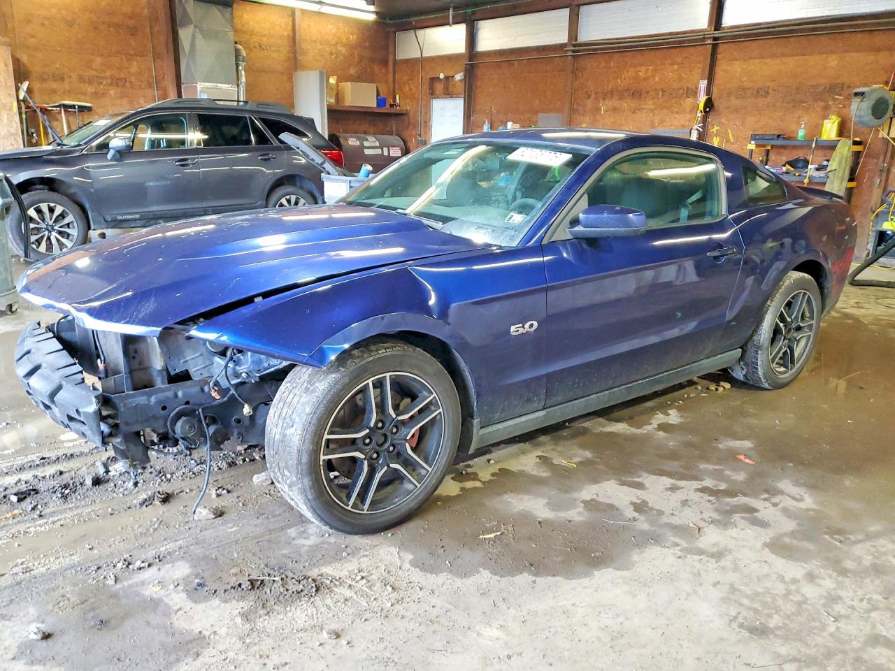 2012 Ford Mustang Gt Blue vin: 1ZVBP8CF1C5261385