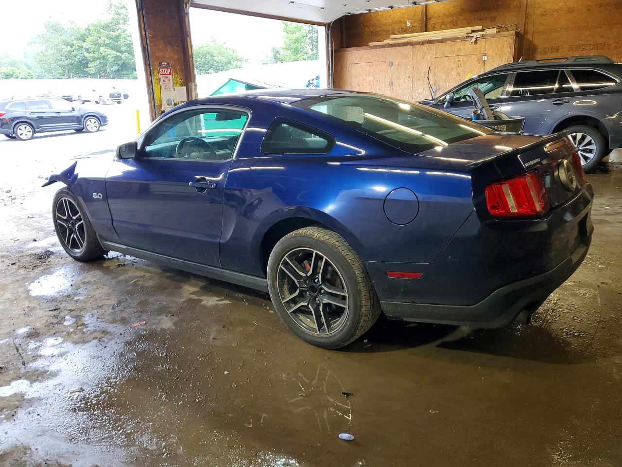 2012 Ford Mustang Gt Blue vin: 1ZVBP8CF1C5261385