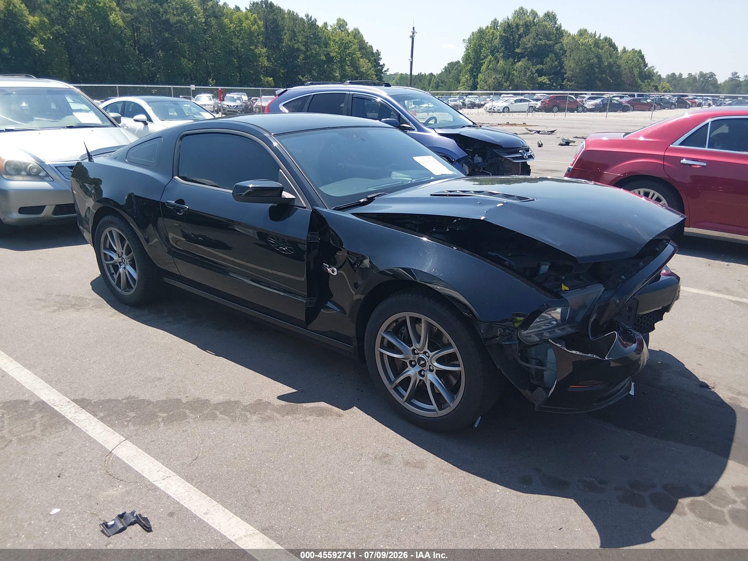2013 Ford Mustang Gt Black vin: 1ZVBP8CF1D5213659