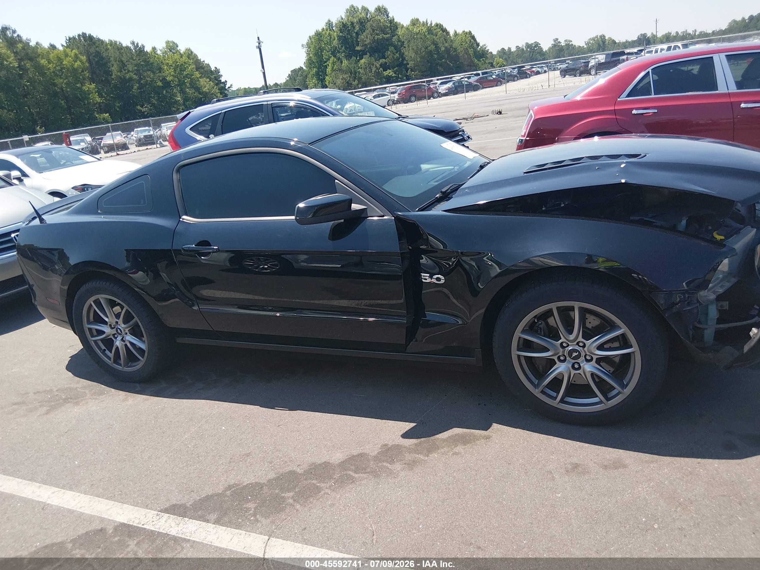 2013 Ford Mustang Gt Black vin: 1ZVBP8CF1D5213659