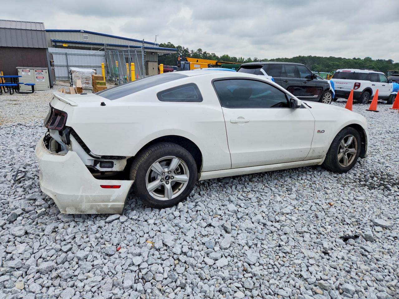 2013 Ford Mustang Gt White vin: 1ZVBP8CF1D5232051