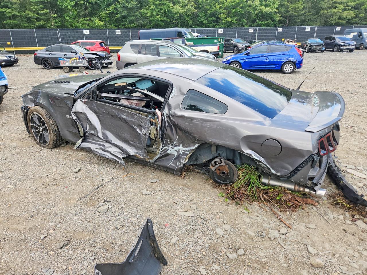 2013 Ford Mustang Gt Gray vin: 1ZVBP8CF1D5281931