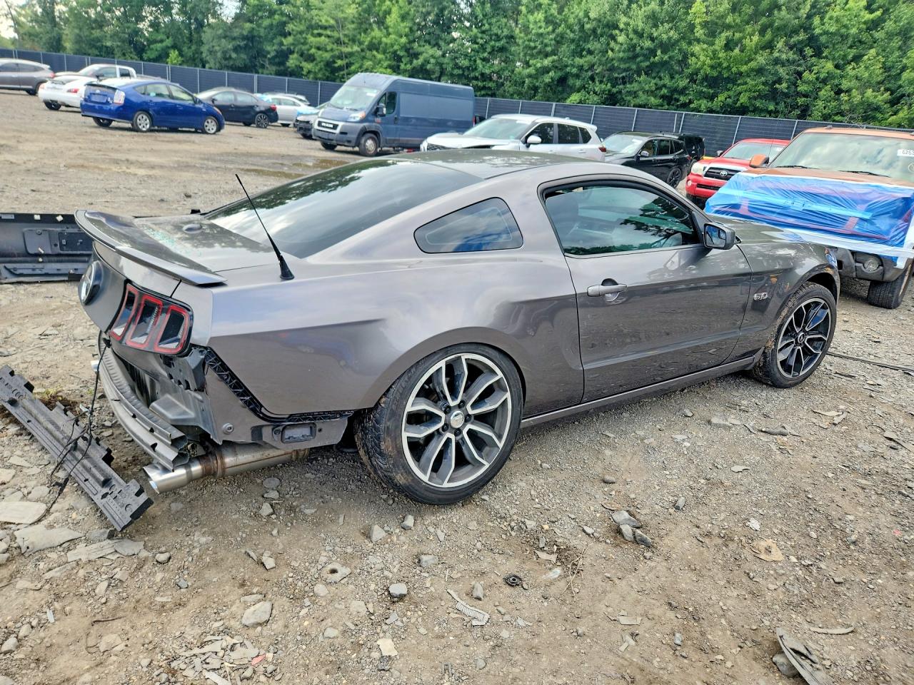 2013 Ford Mustang Gt Gray vin: 1ZVBP8CF1D5281931