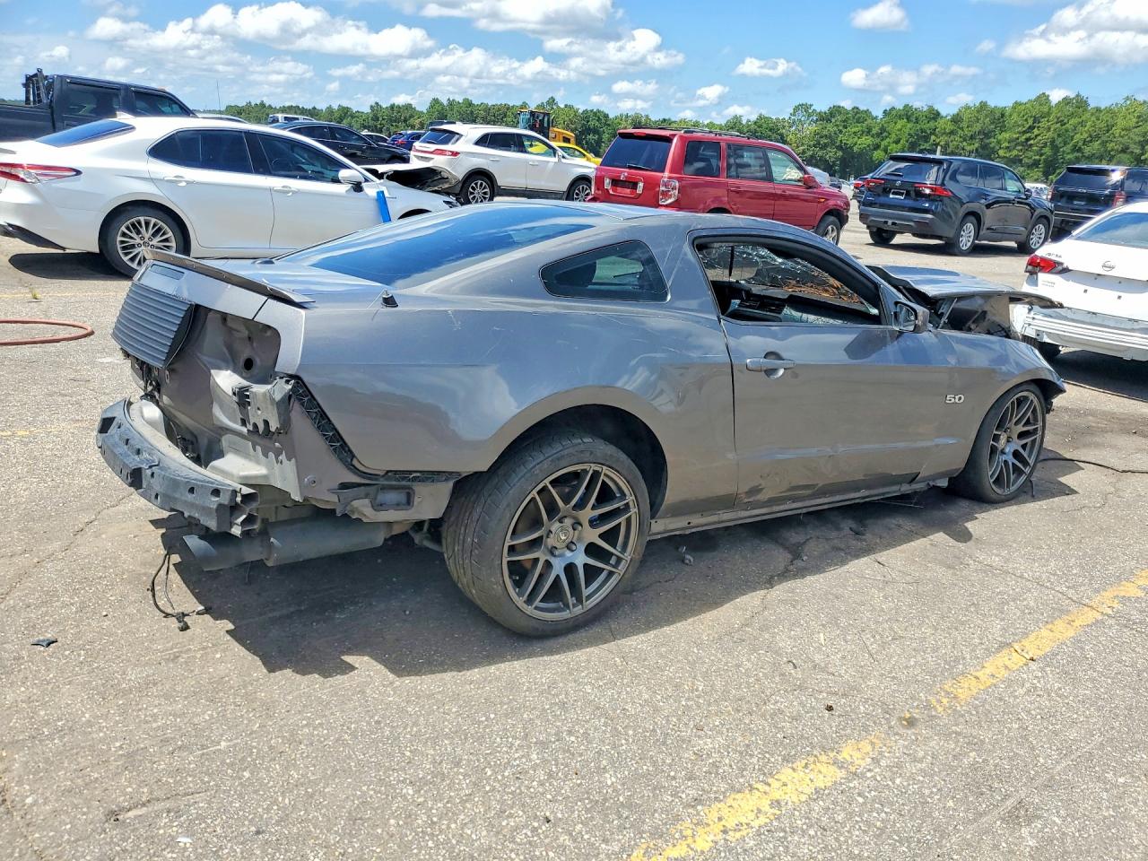 2014 Ford Mustang Gt Серый vin: 1ZVBP8CF1E5203540