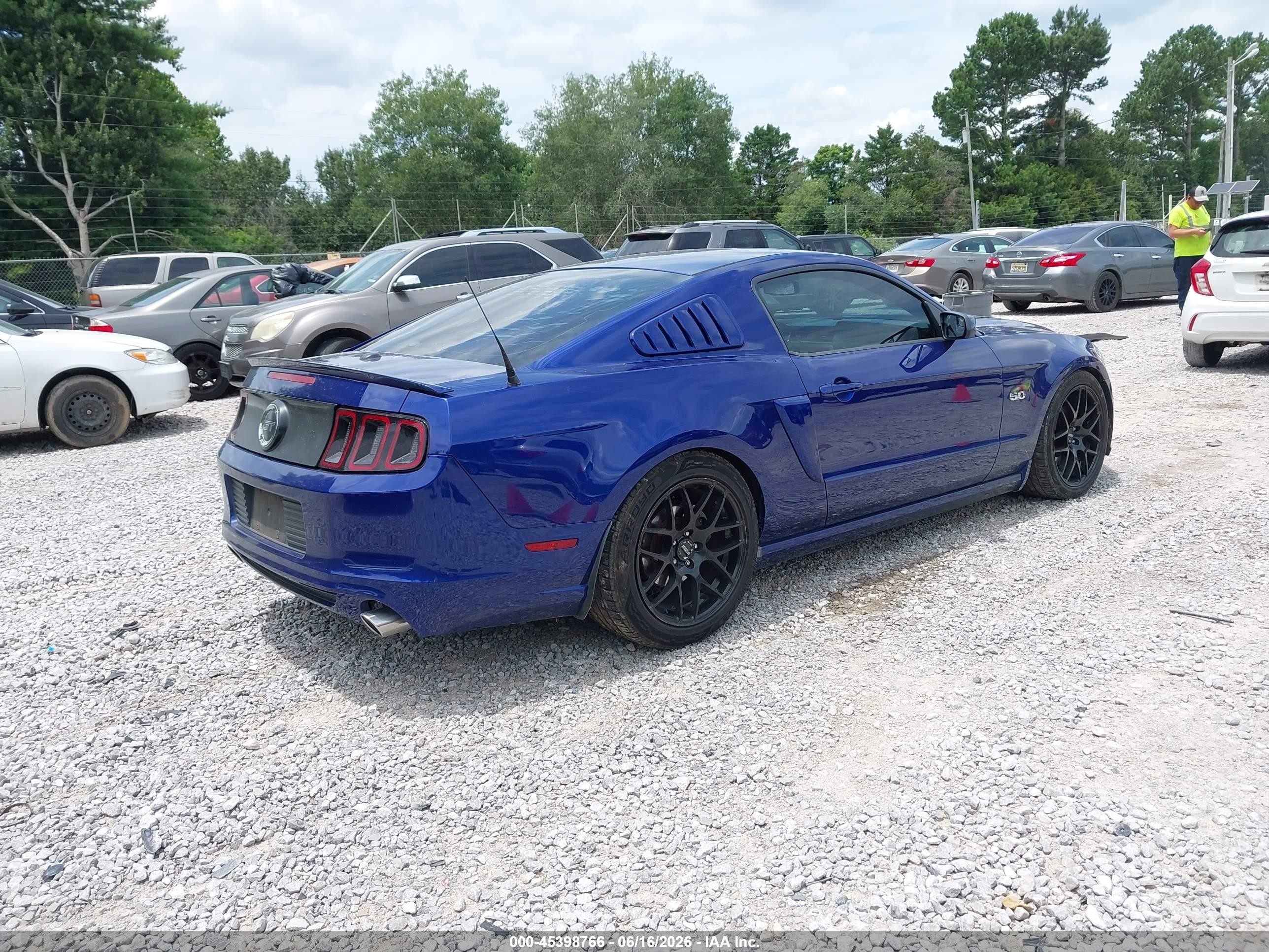 2014 Ford Mustang Gt/gt Premium Blue vin: 1ZVBP8CF1E5216479