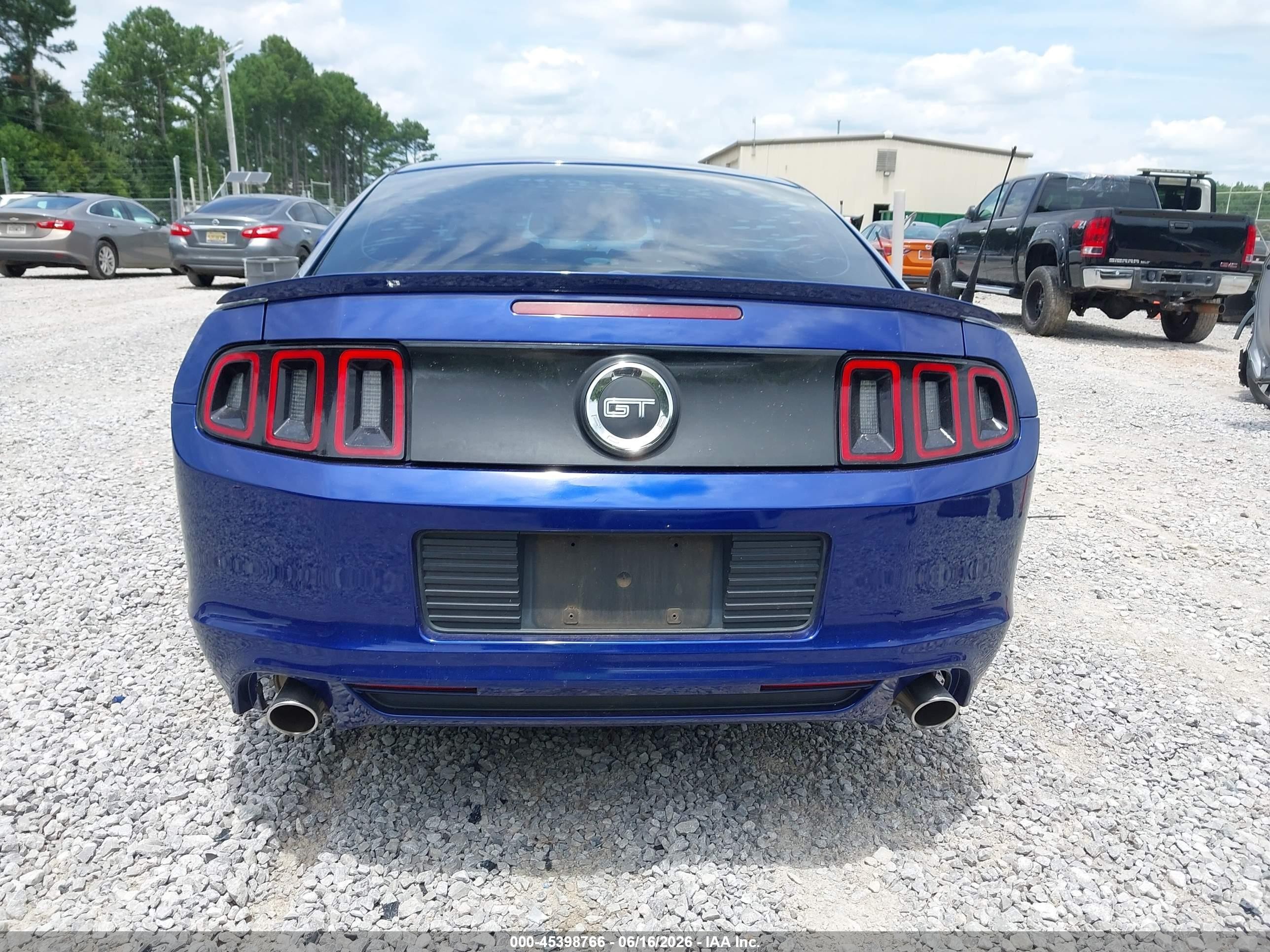 2014 Ford Mustang Gt/gt Premium Blue vin: 1ZVBP8CF1E5216479