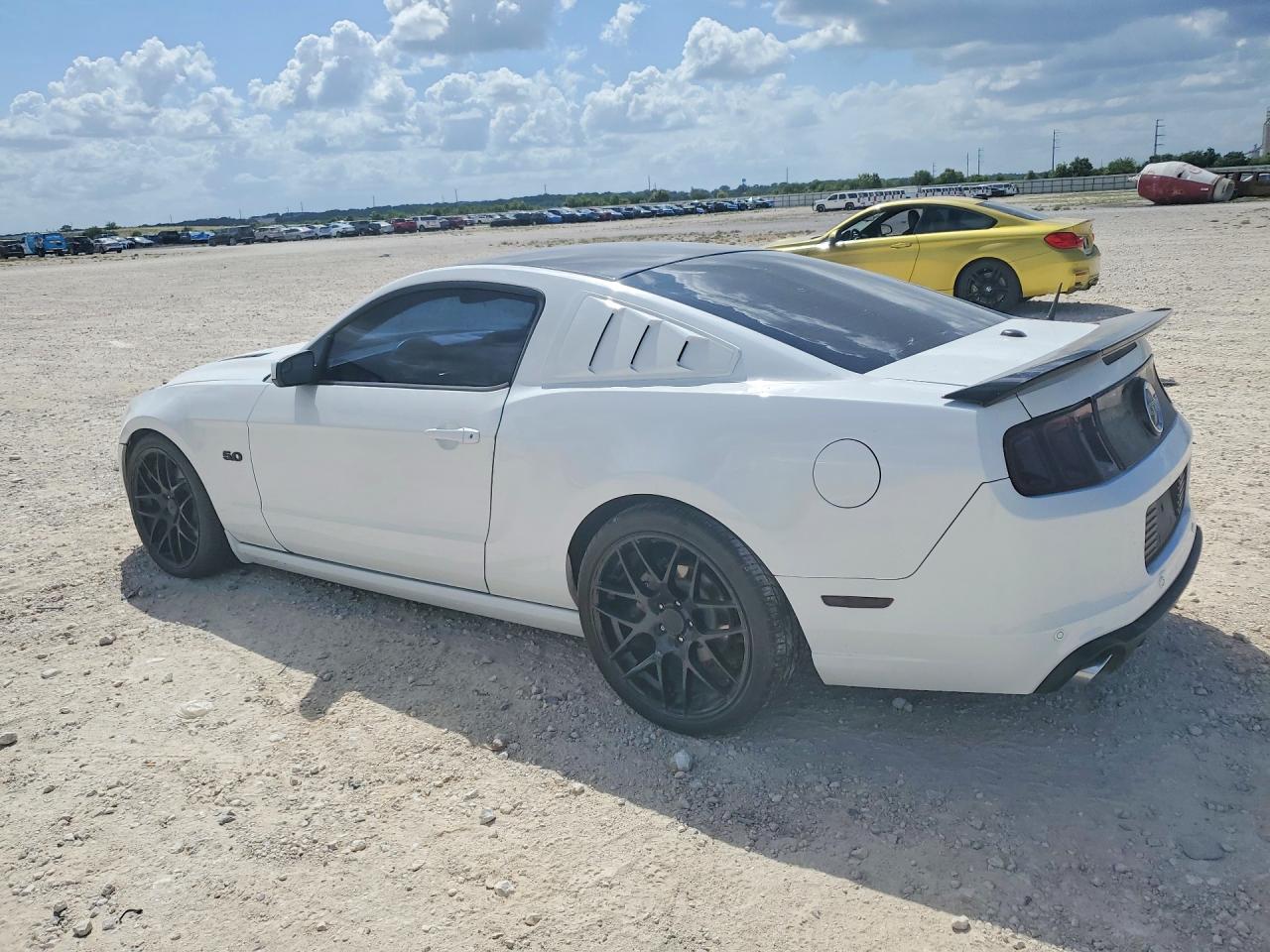 2014 Ford Mustang Gt White vin: 1ZVBP8CF1E5224145