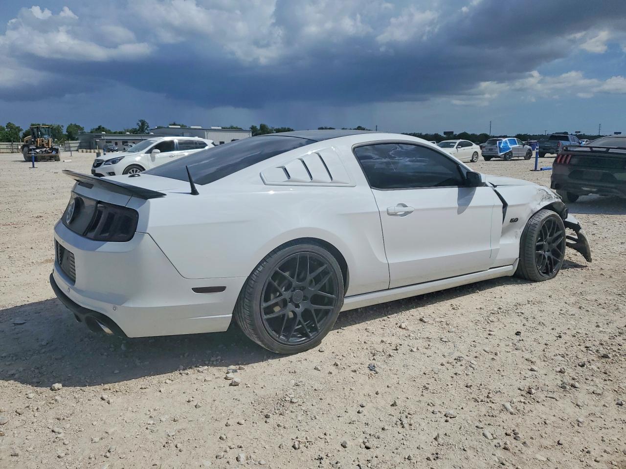 2014 Ford Mustang Gt White vin: 1ZVBP8CF1E5224145