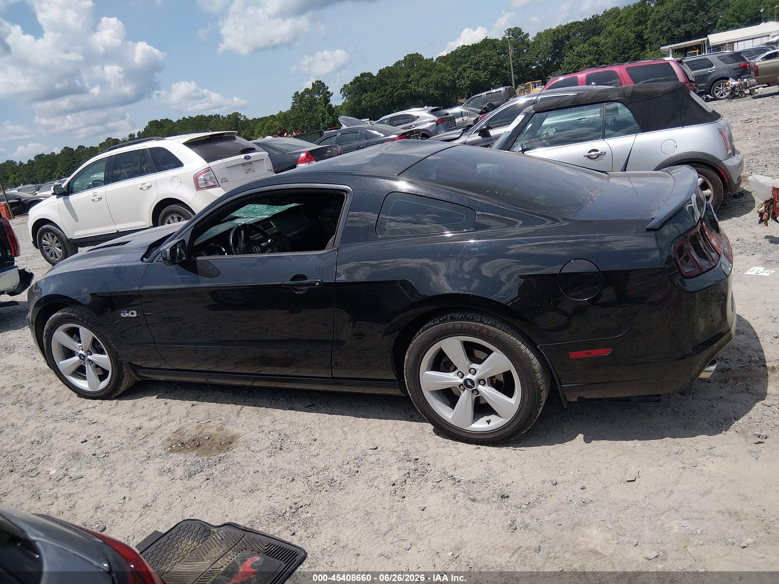 2014 Ford Mustang Gt Black vin: 1ZVBP8CF1E5300429