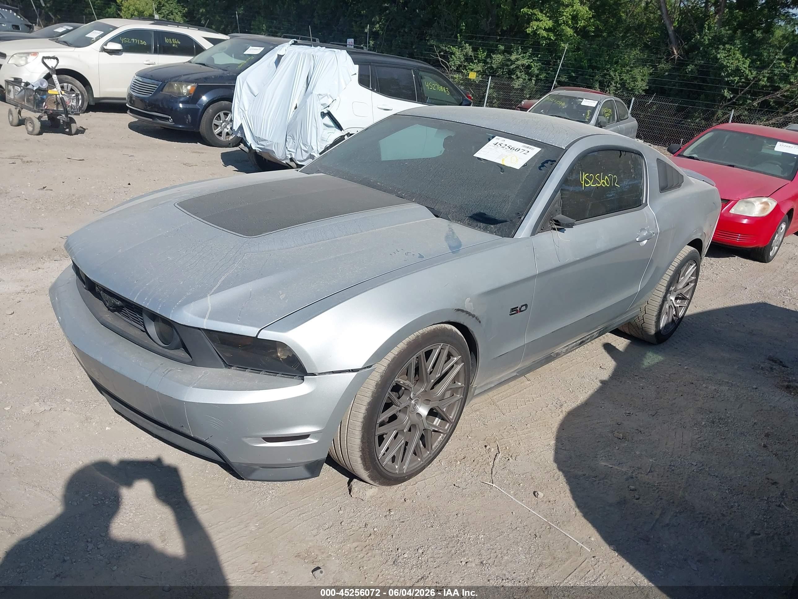 2011 Ford Mustang Gt Premium Серебряный vin: 1ZVBP8CF2B5119156