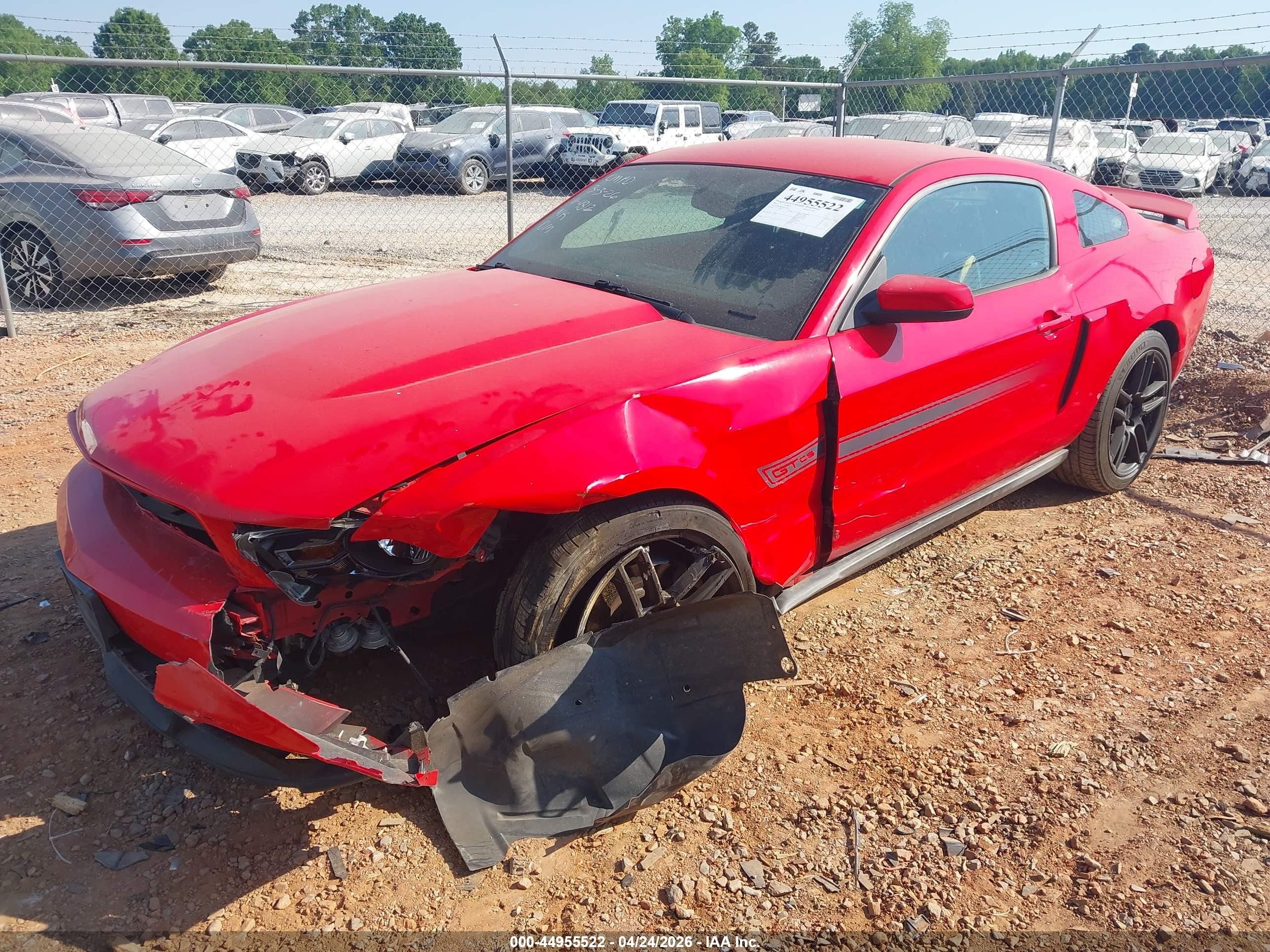 2011 Ford Mustang Gt Premium Red vin: 1ZVBP8CF2B5124812