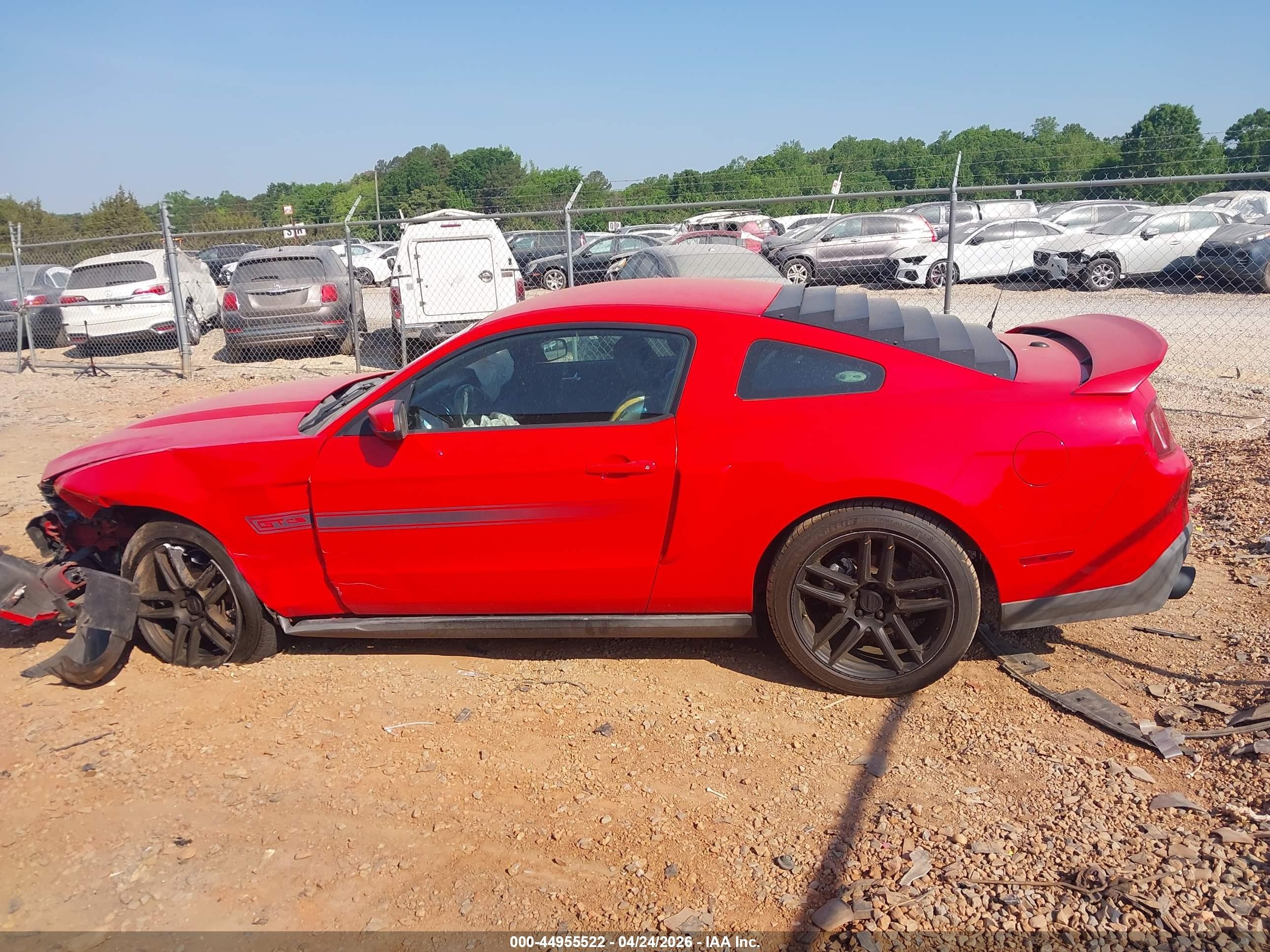 2011 Ford Mustang Gt Premium Red vin: 1ZVBP8CF2B5124812