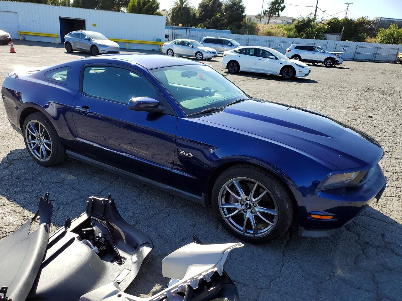 2011 Ford Mustang Gt Синий vin: 1ZVBP8CF2B5169572