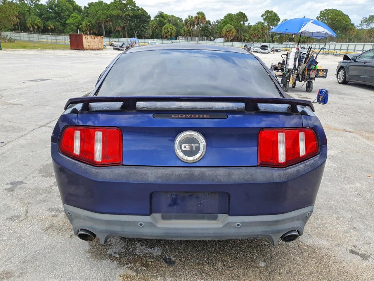 2012 Ford Mustang Gt Синий vin: 1ZVBP8CF2C5244353