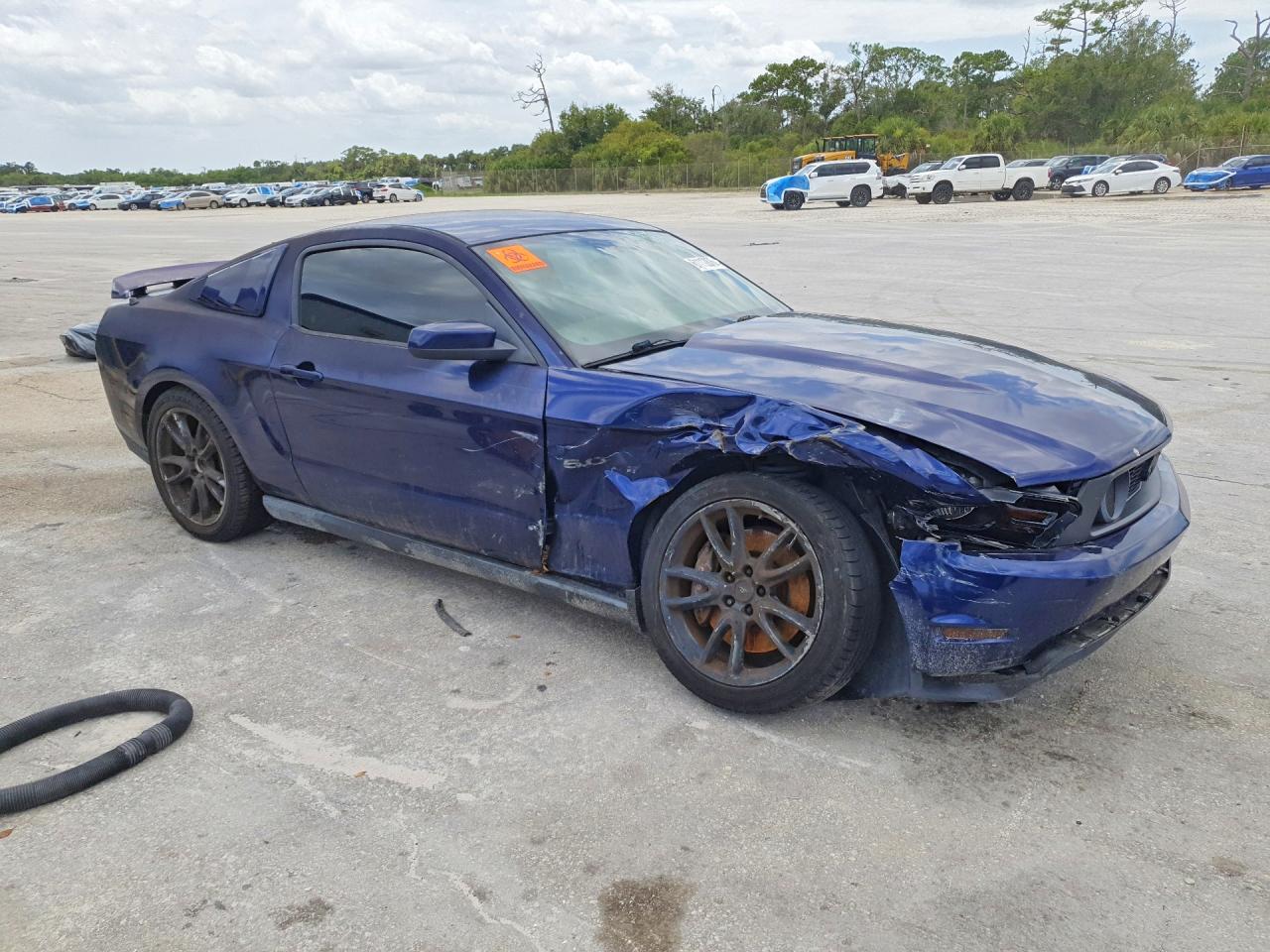 2012 Ford Mustang Gt Синий vin: 1ZVBP8CF2C5244353