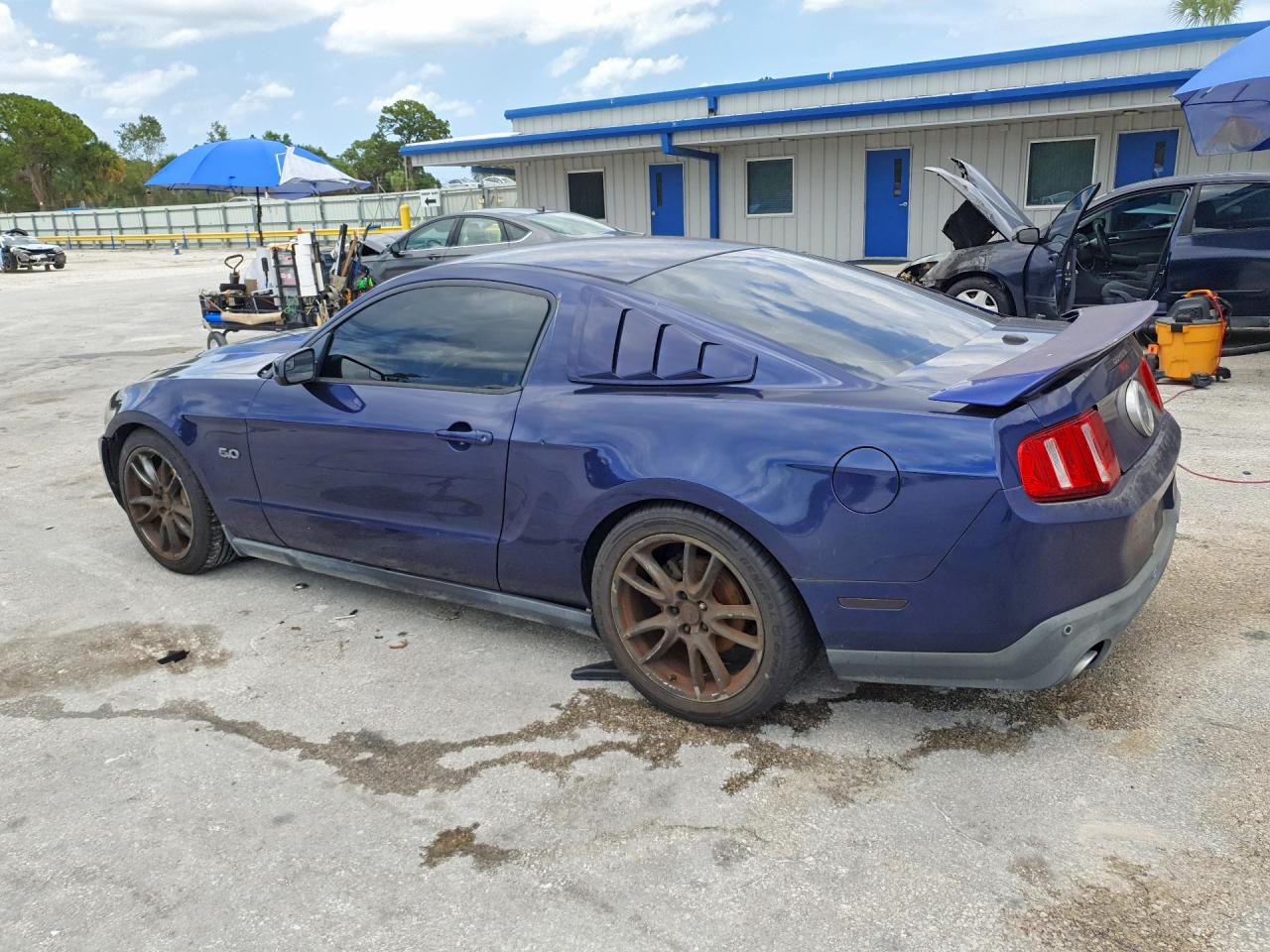 2012 Ford Mustang Gt Синий vin: 1ZVBP8CF2C5244353