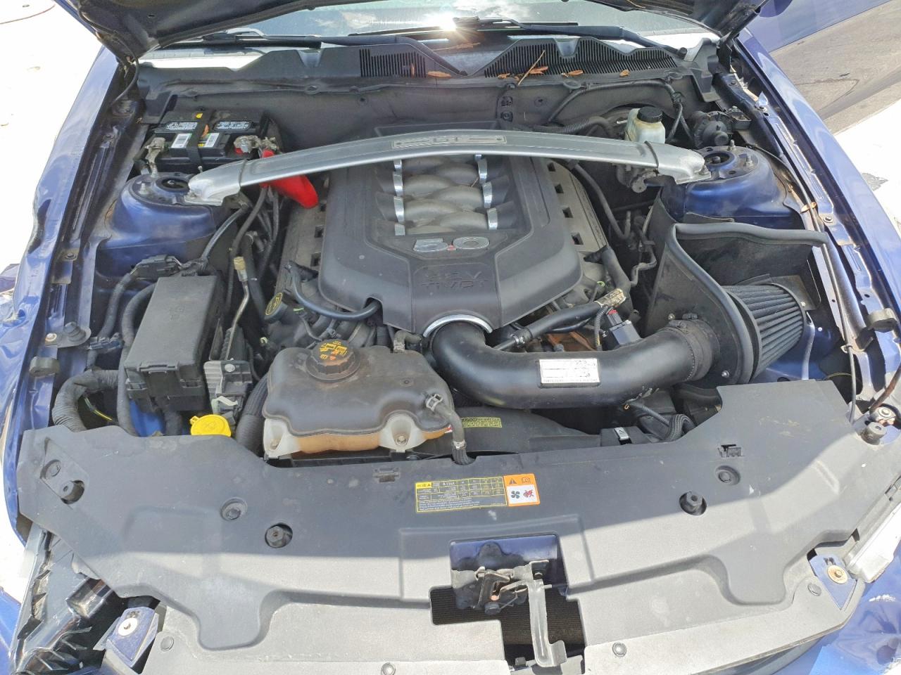 2012 Ford Mustang Gt Синий vin: 1ZVBP8CF2C5244353