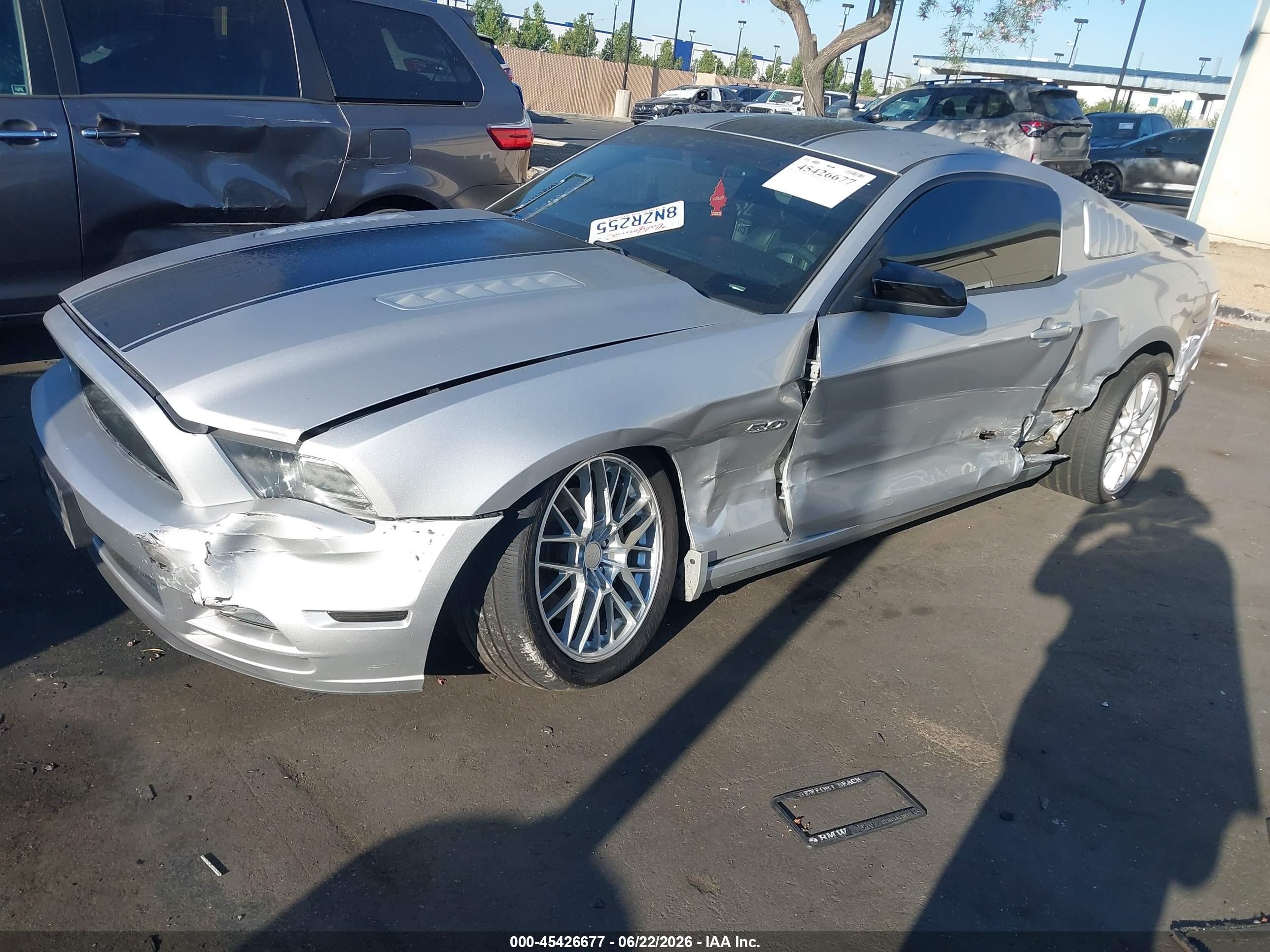 2013 Ford Mustang Gt/gt Premium Silver vin: 1ZVBP8CF2D5219325