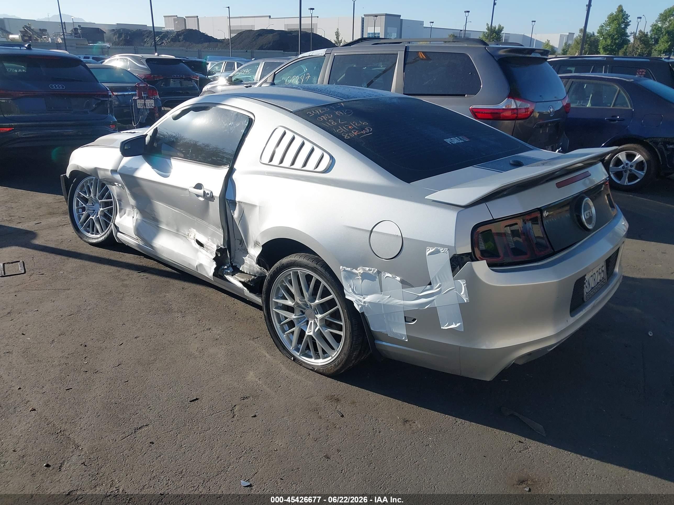 2013 Ford Mustang Gt/gt Premium Silver vin: 1ZVBP8CF2D5219325