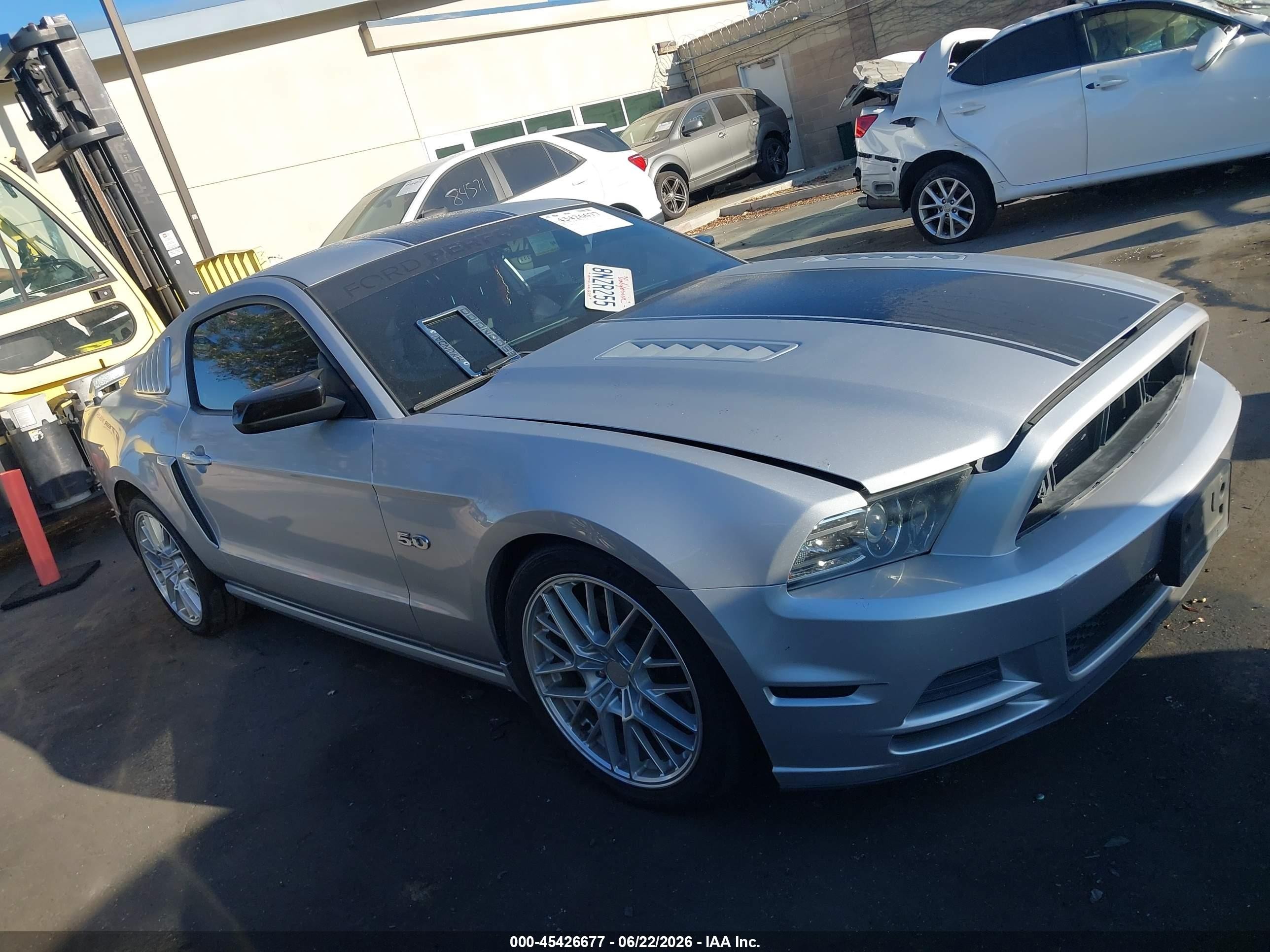2013 Ford Mustang Gt/gt Premium Silver vin: 1ZVBP8CF2D5219325