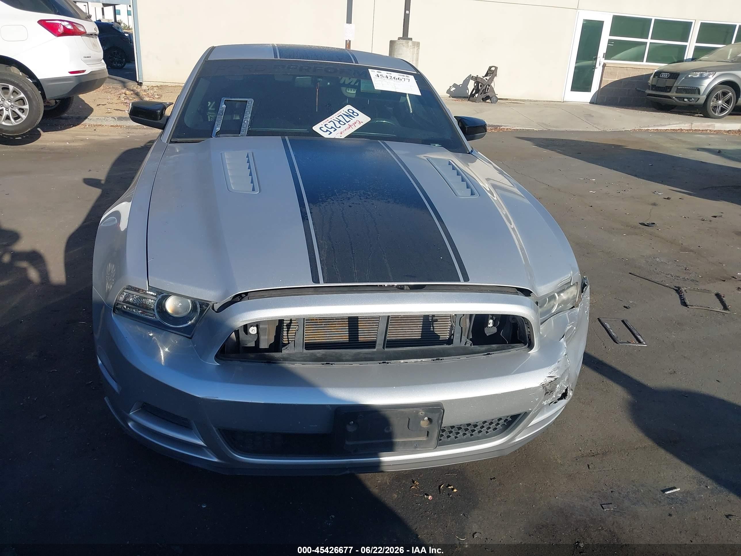 2013 Ford Mustang Gt/gt Premium Silver vin: 1ZVBP8CF2D5219325