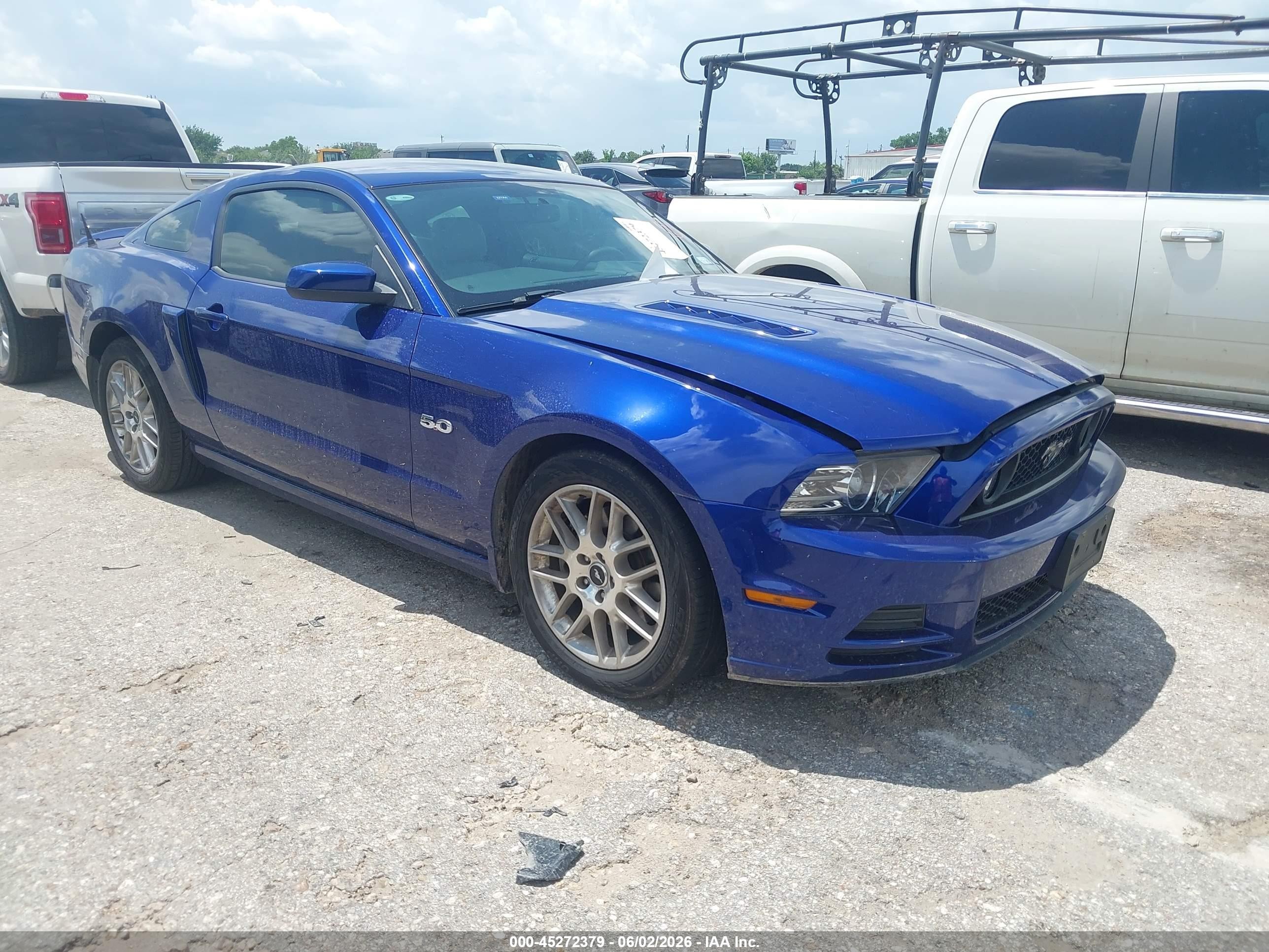 2013 Ford Mustang Gt Premium Blue vin: 1ZVBP8CF2D5221107