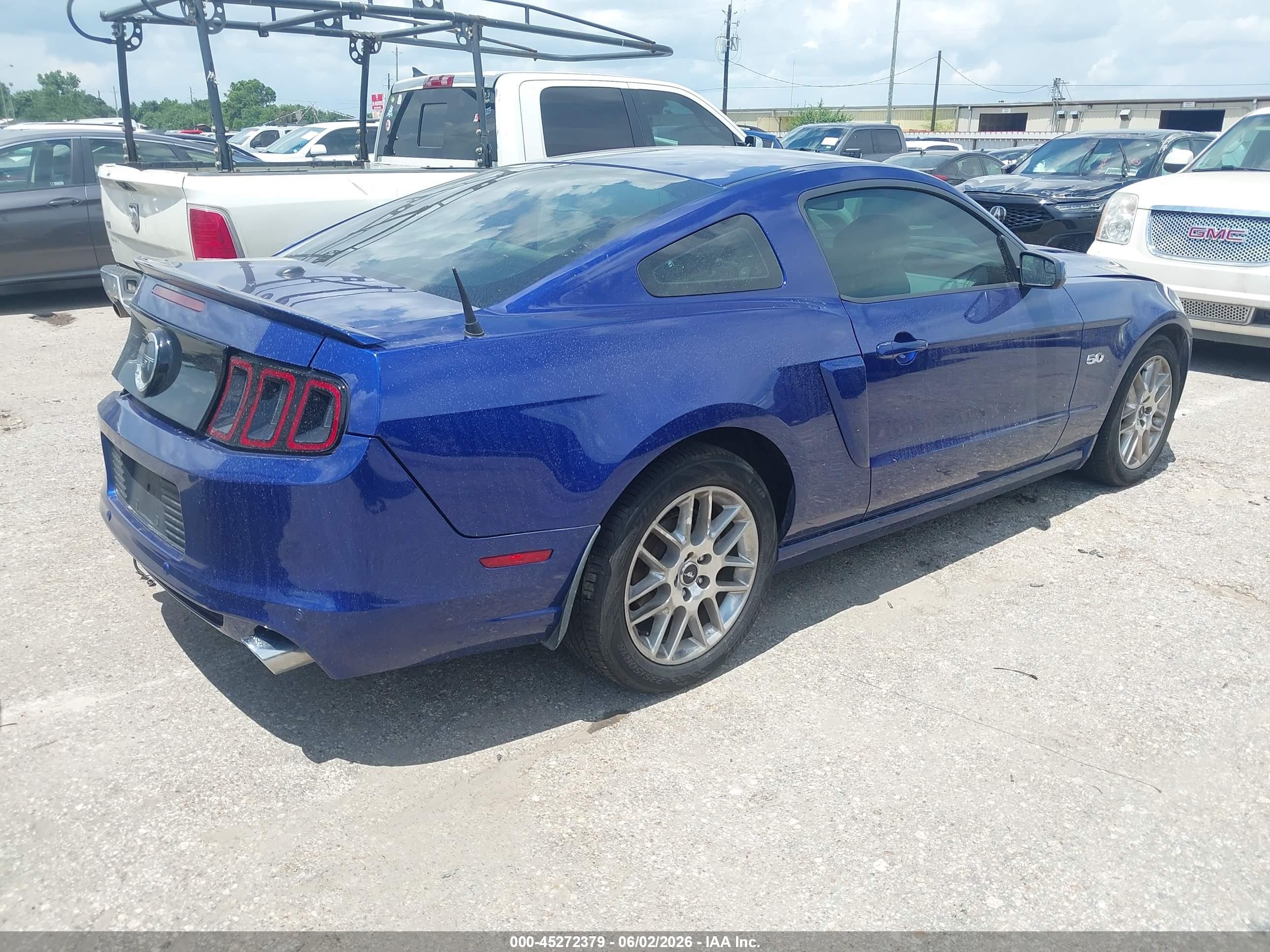 2013 Ford Mustang Gt Premium Blue vin: 1ZVBP8CF2D5221107