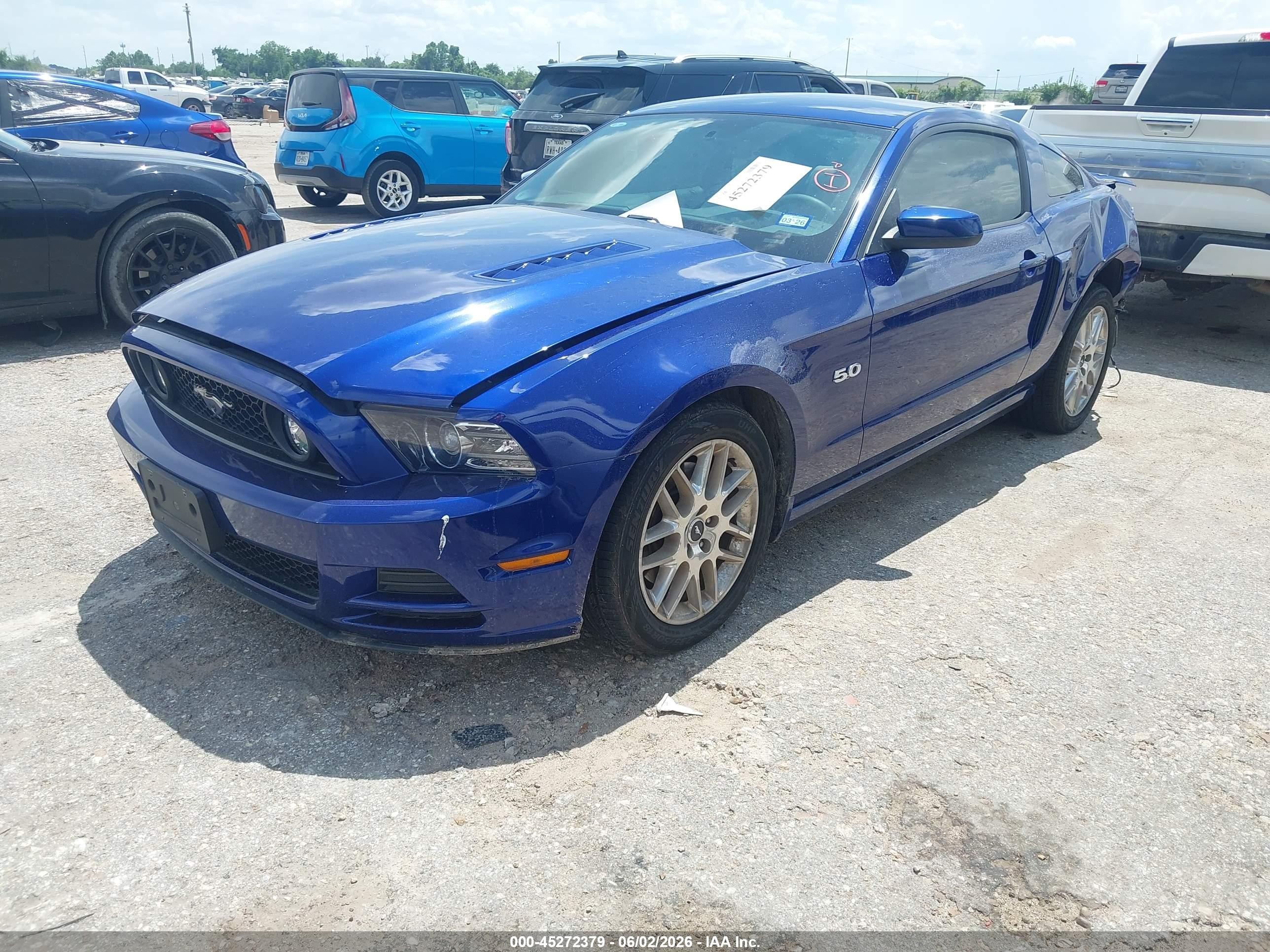 2013 Ford Mustang Gt Premium Blue vin: 1ZVBP8CF2D5221107