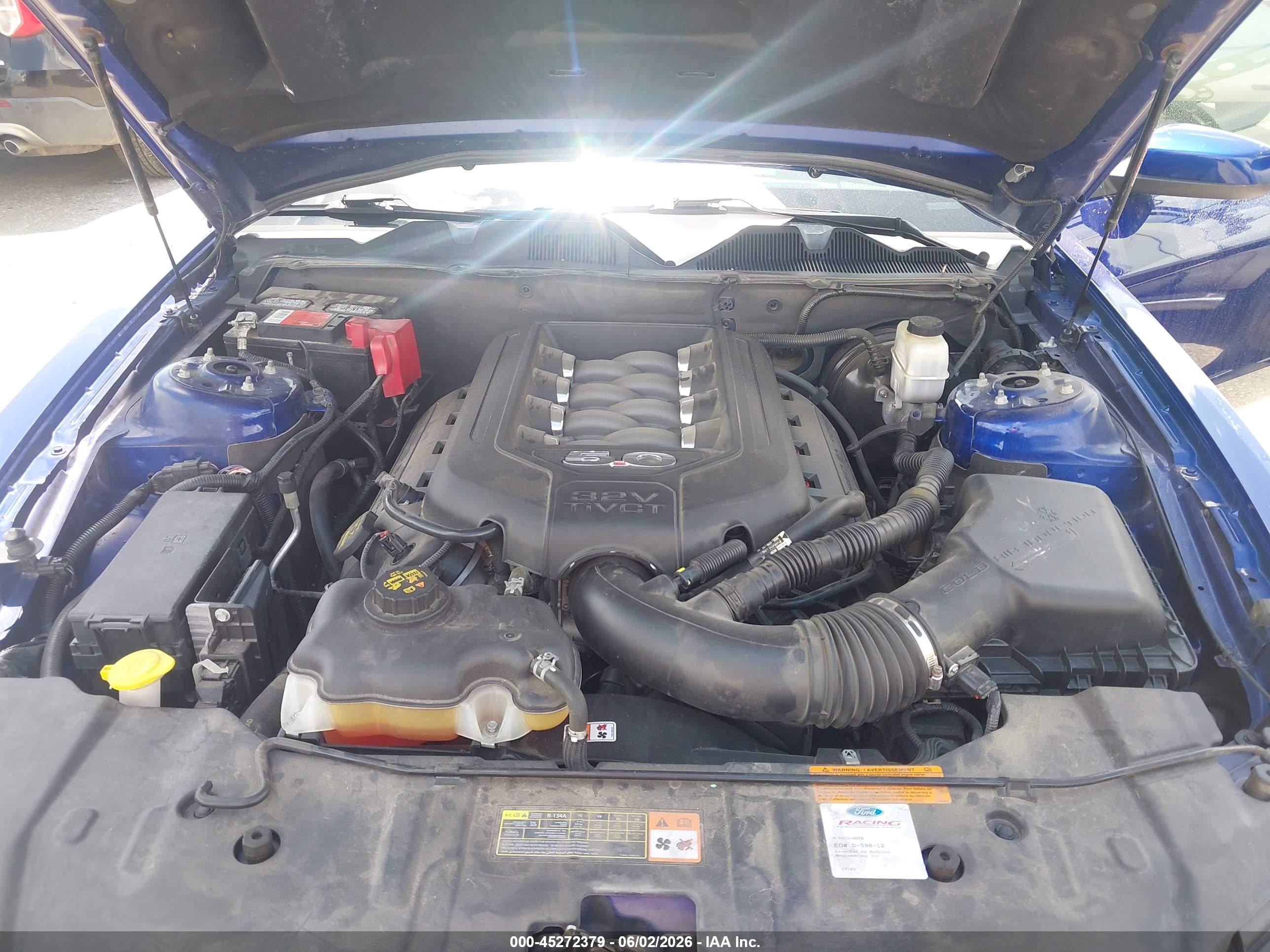 2013 Ford Mustang Gt Premium Blue vin: 1ZVBP8CF2D5221107