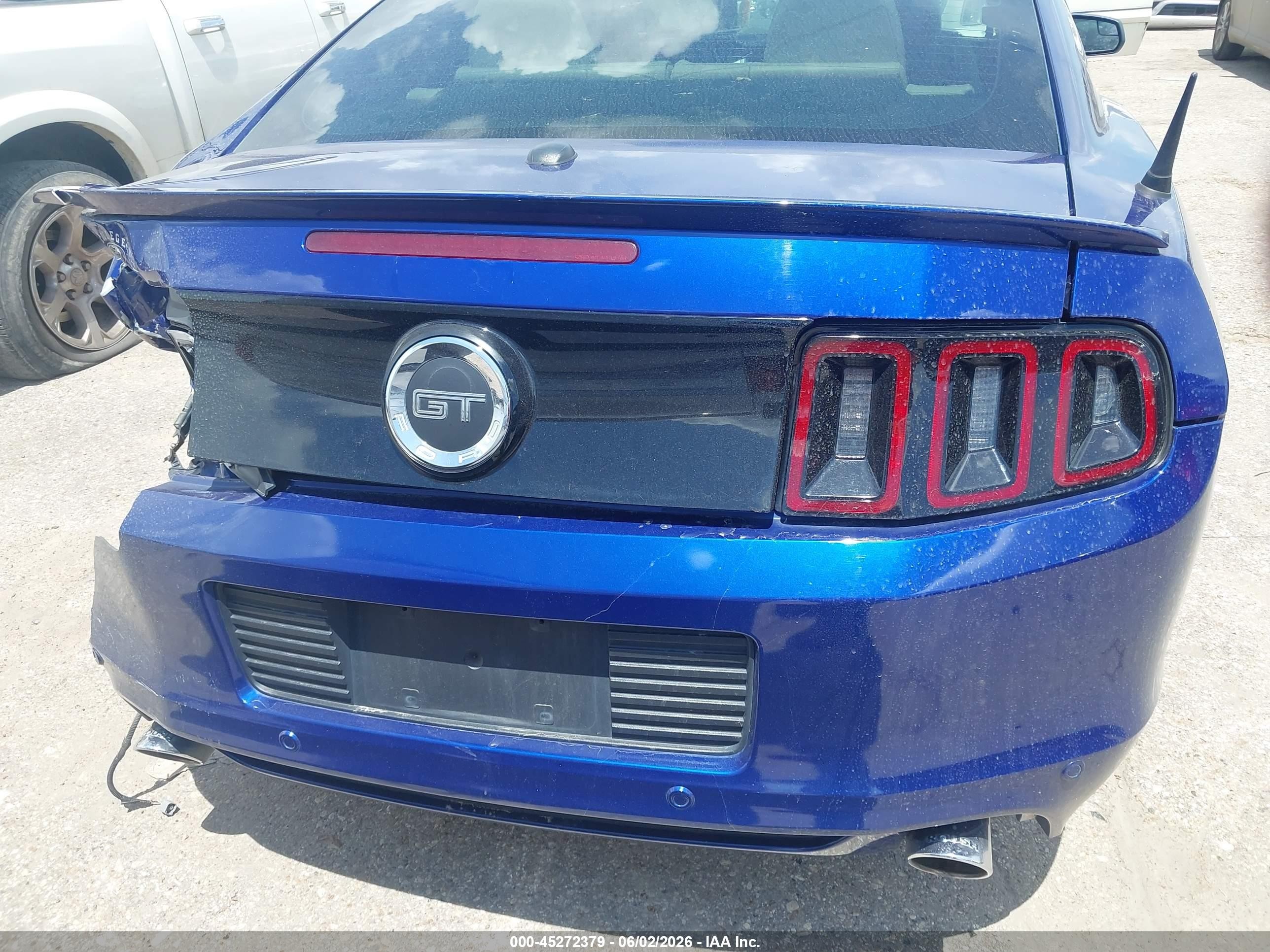 2013 Ford Mustang Gt Premium Blue vin: 1ZVBP8CF2D5221107