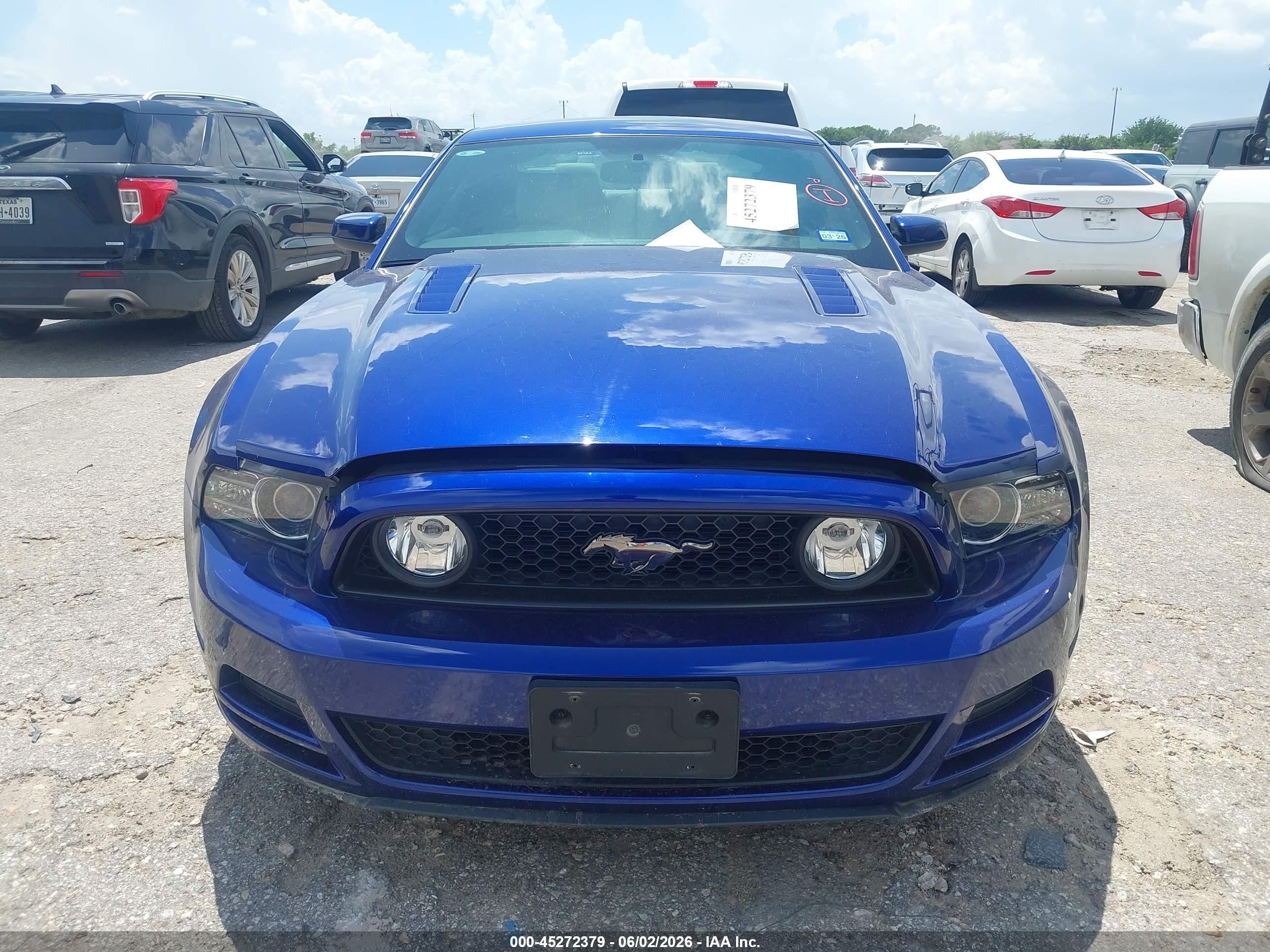 2013 Ford Mustang Gt Premium Blue vin: 1ZVBP8CF2D5221107