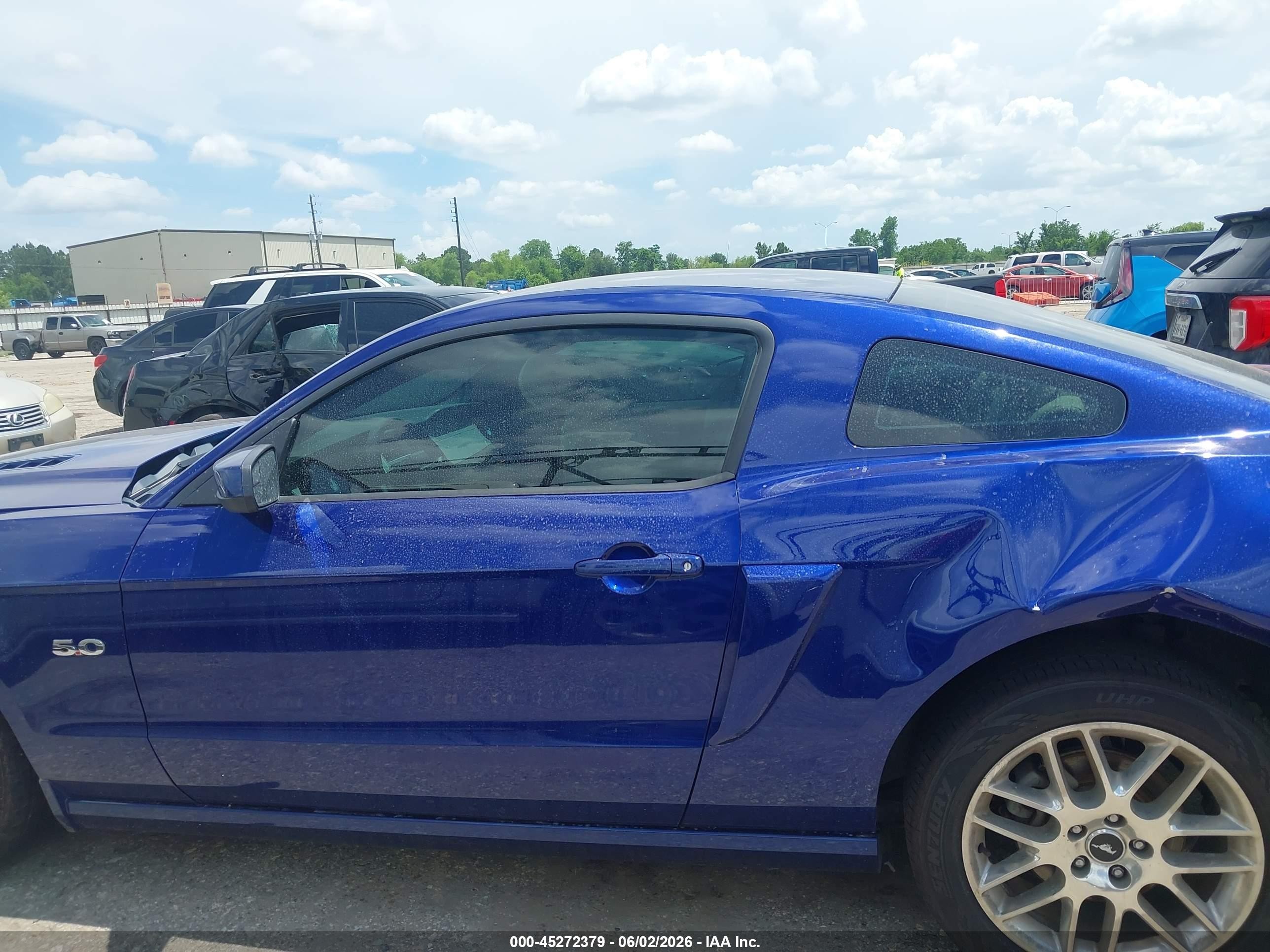 2013 Ford Mustang Gt Premium Blue vin: 1ZVBP8CF2D5221107