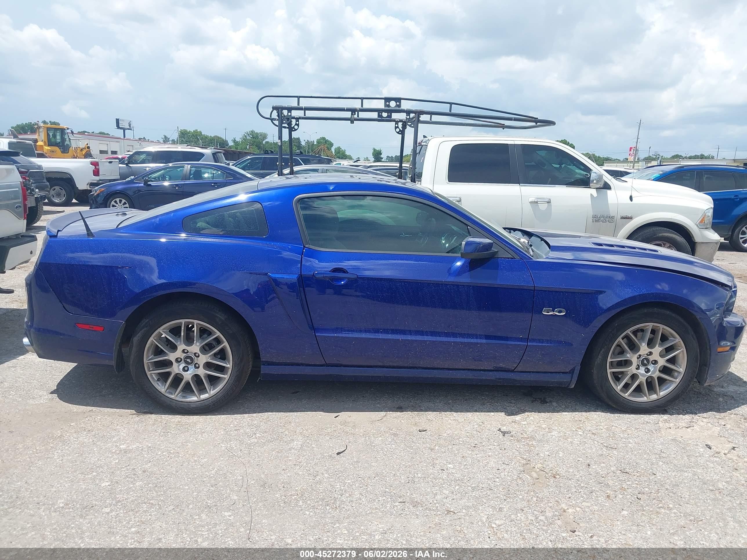 2013 Ford Mustang Gt Premium Blue vin: 1ZVBP8CF2D5221107