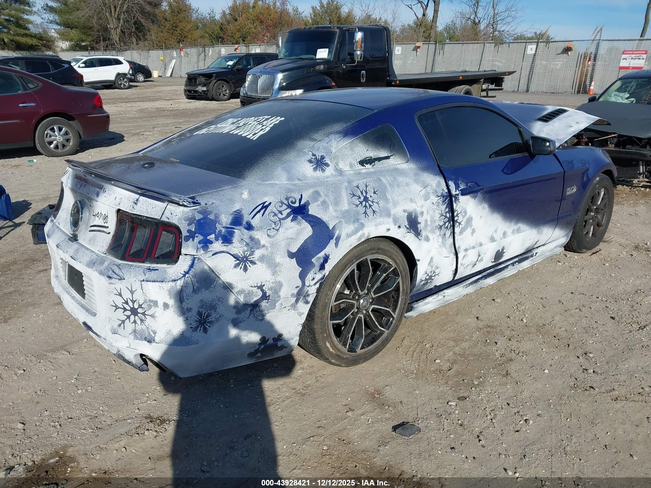 2013 Ford Mustang Gt Premium Blue vin: 1ZVBP8CF2D5284143