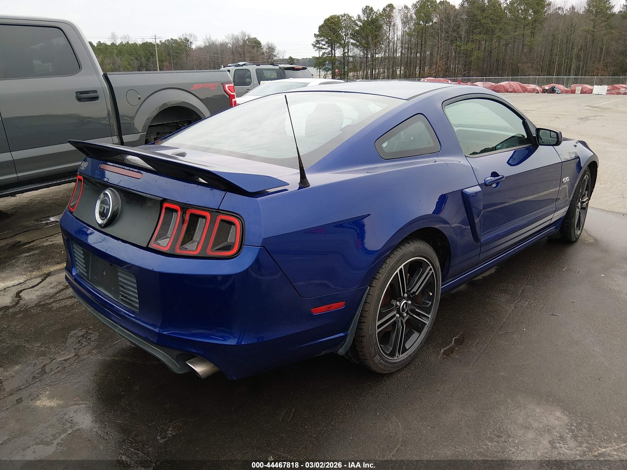 2014 Ford Mustang Gt Premium Blue vin: 1ZVBP8CF2E5209301