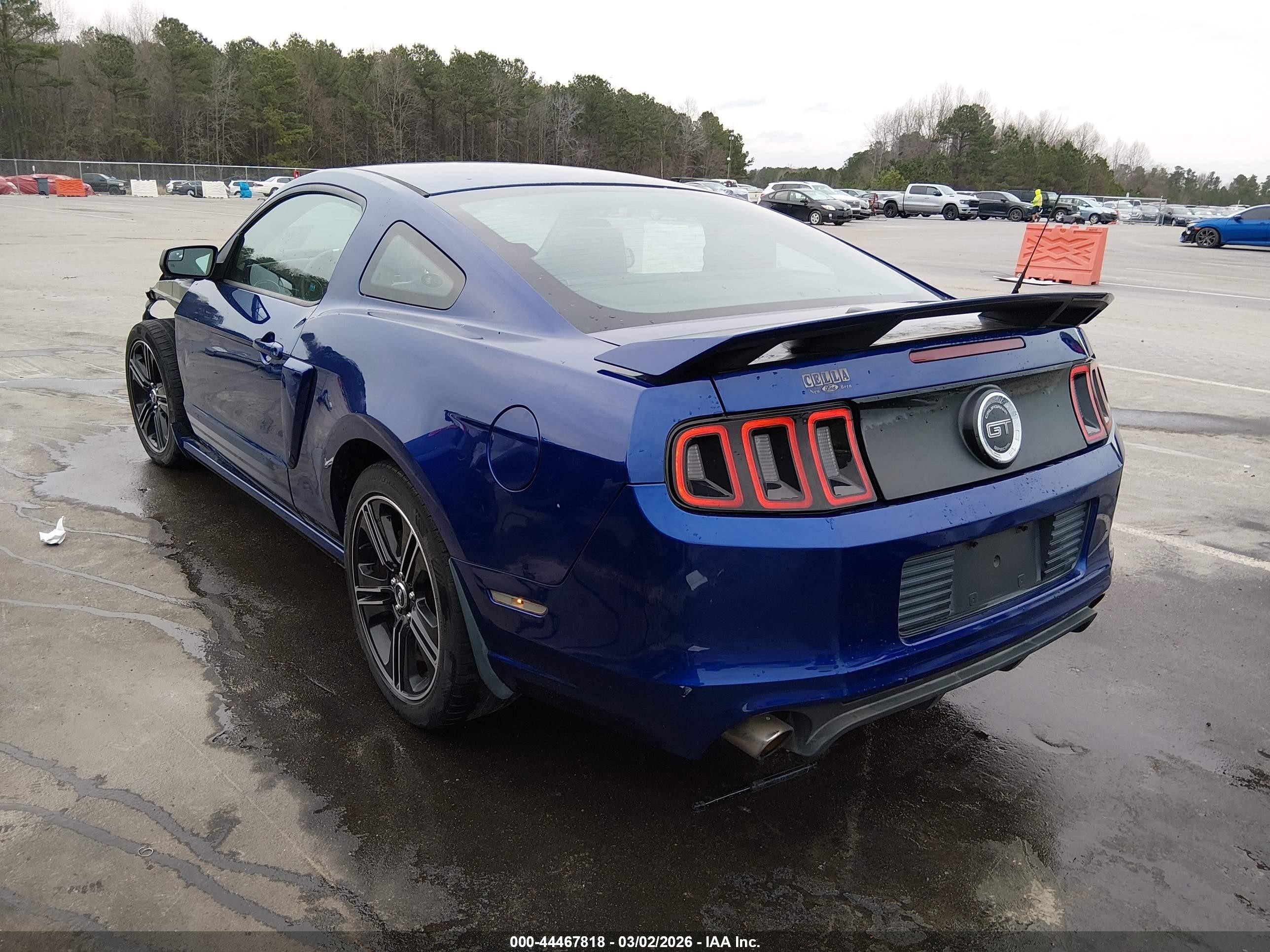 2014 Ford Mustang Gt Premium Blue vin: 1ZVBP8CF2E5209301